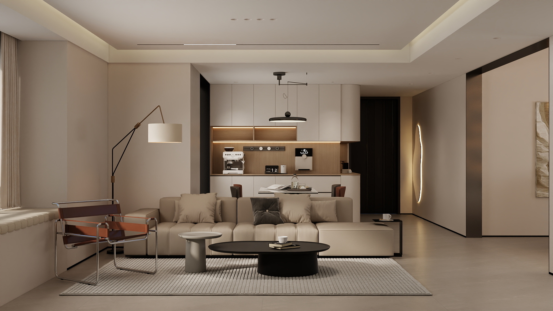 吴爽-180m²现代轻奢风格设计装修效果图