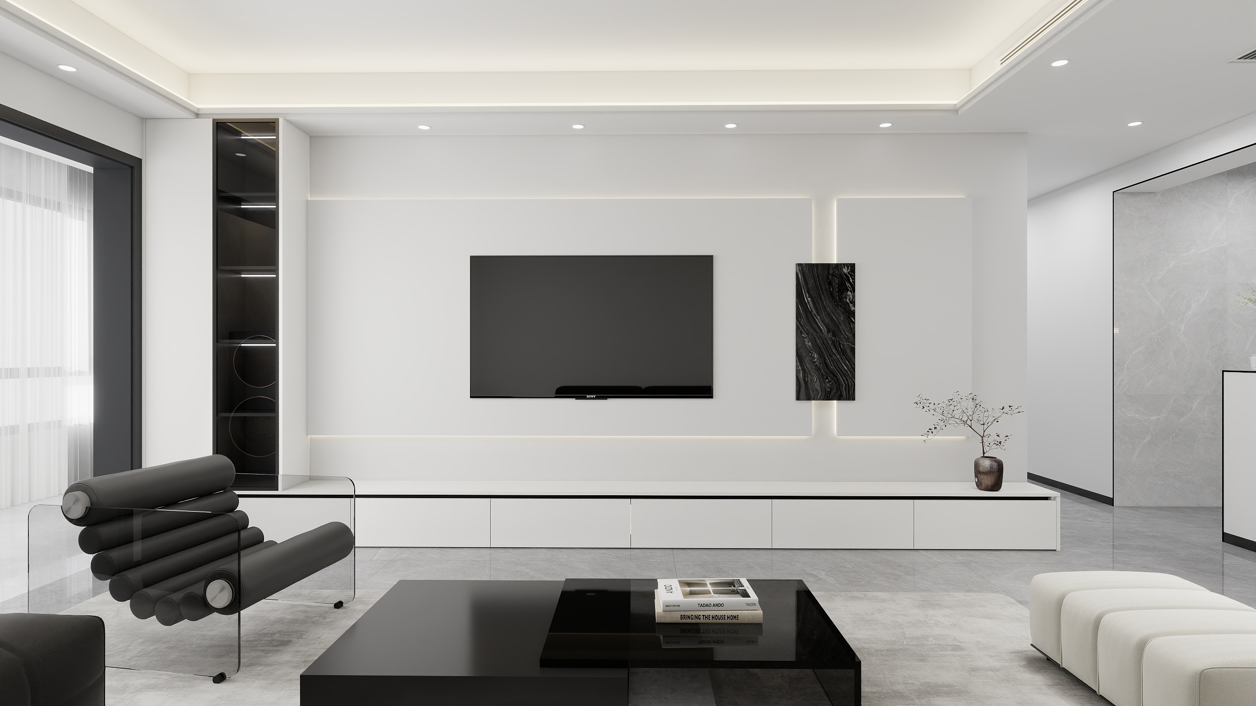 祥宏全屋定制-玖樟台135㎡4室装修效果图