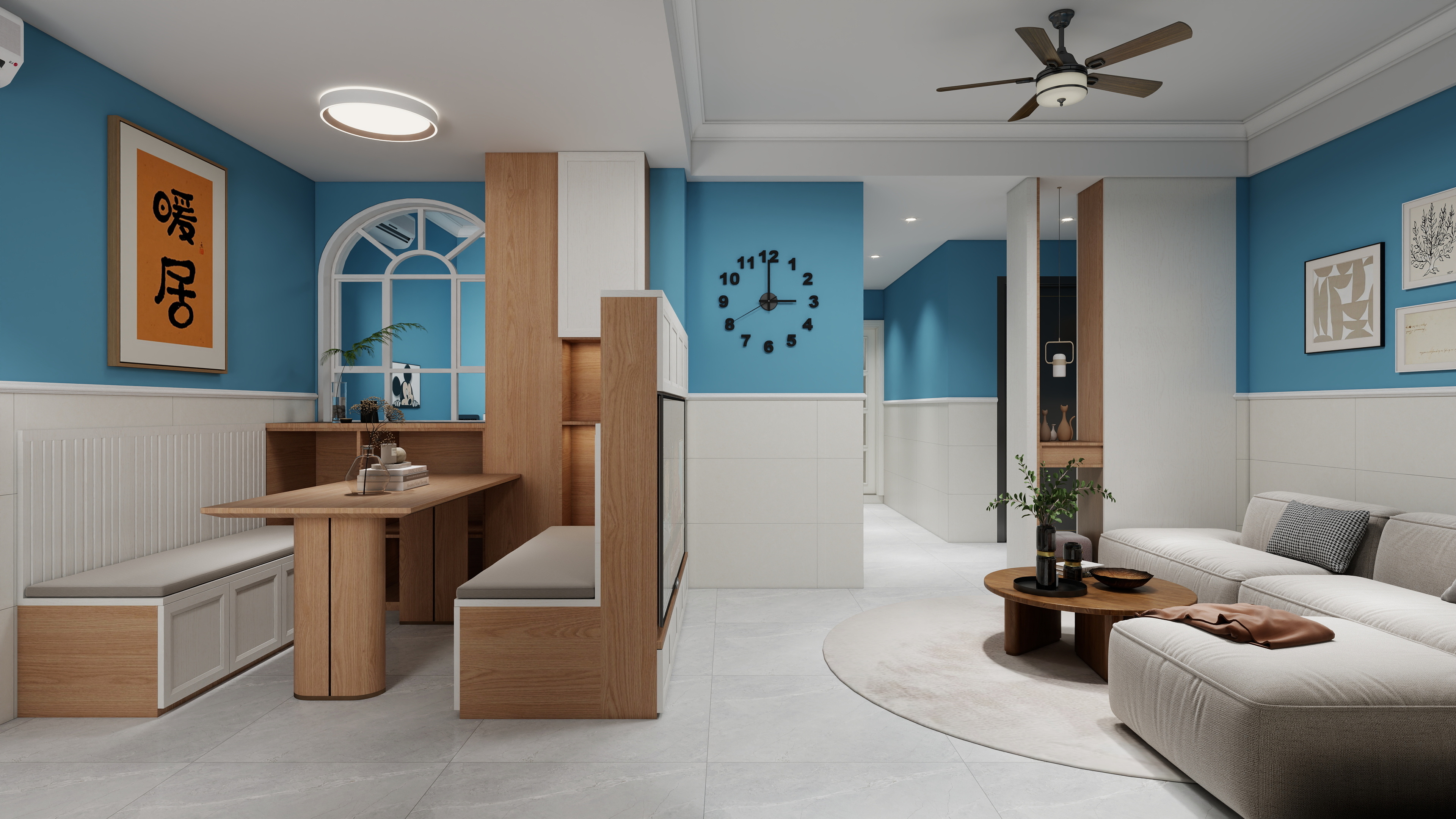 张岩-广州80㎡老房改造-装修设计方案