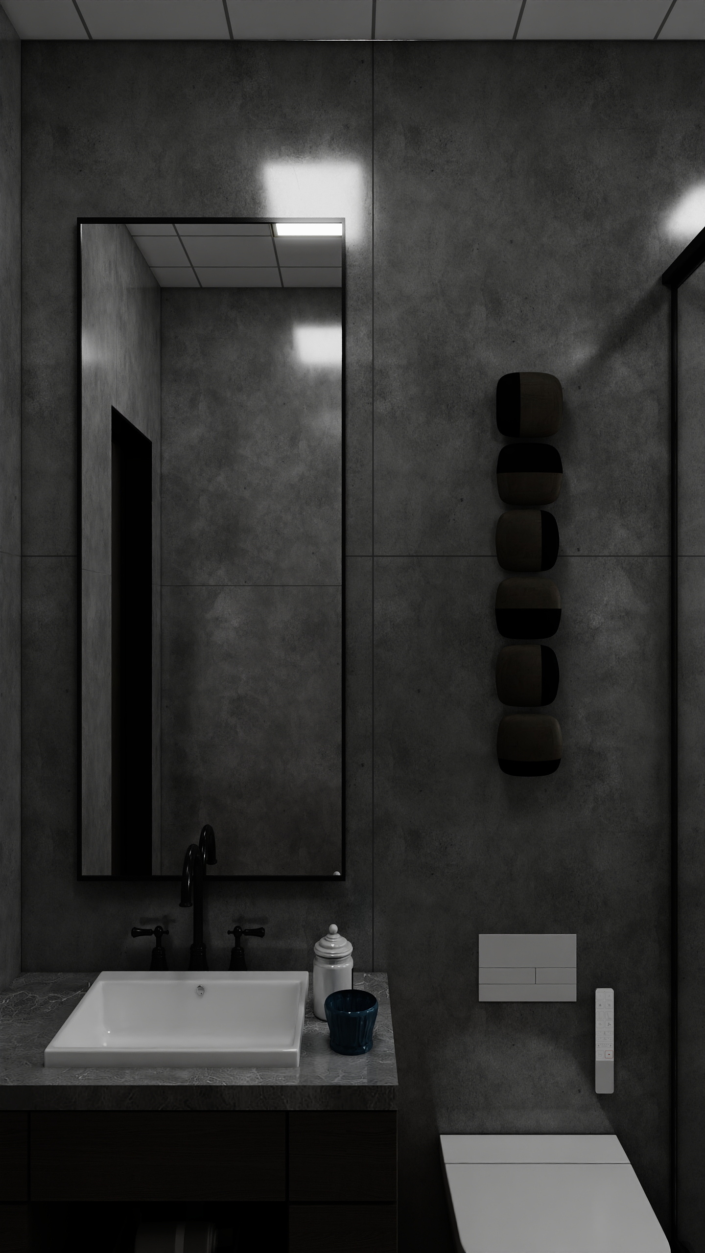 垚筑室内空间设计-110㎡3室装修效果图