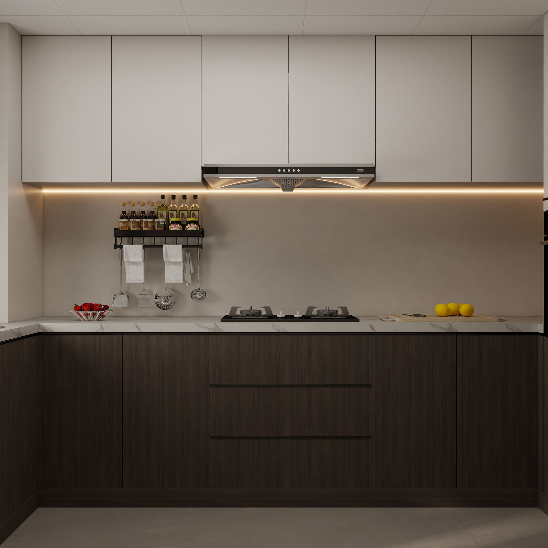 吴爽-180m²现代轻奢风格设计装修效果图