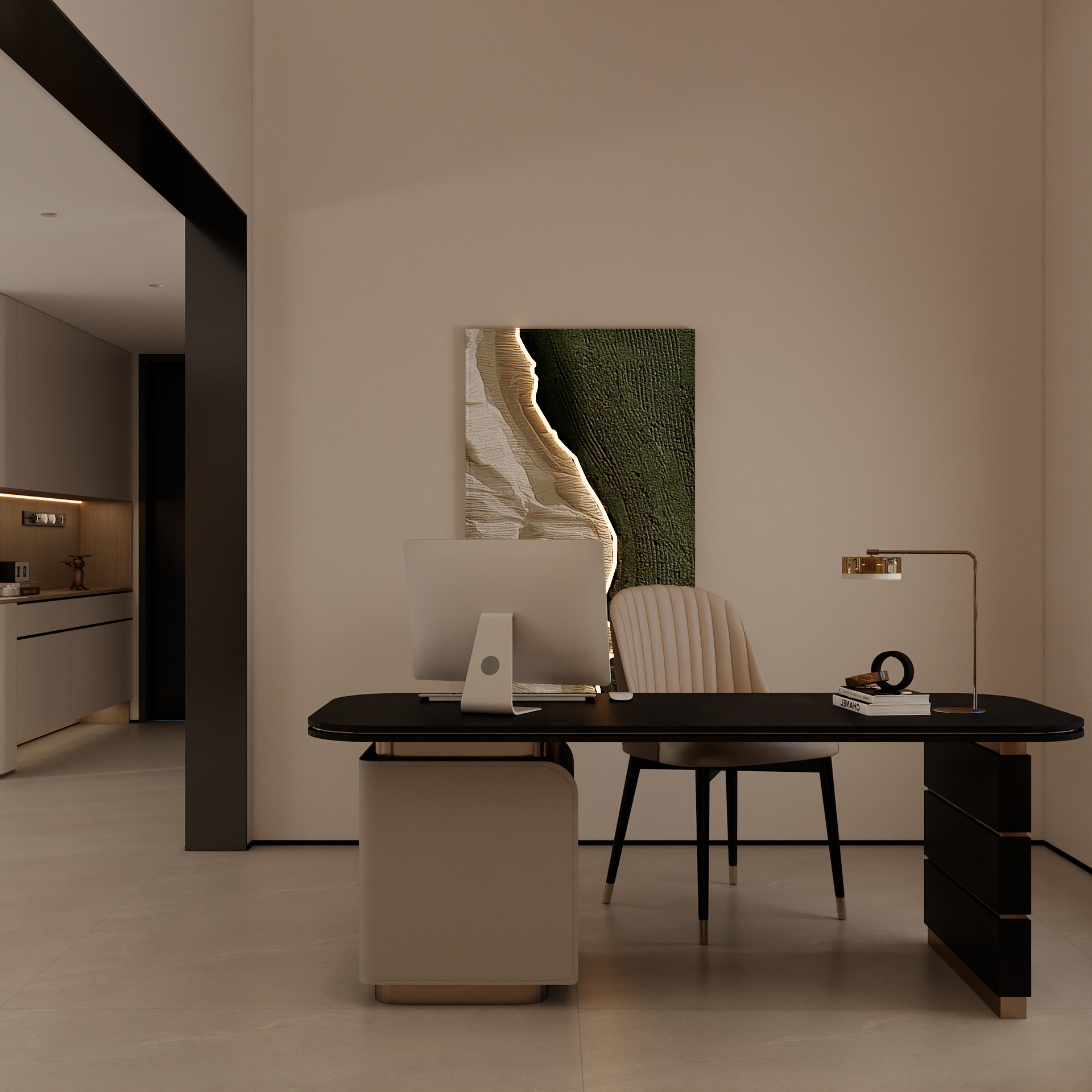 吴爽-180m²现代轻奢风格设计装修效果图