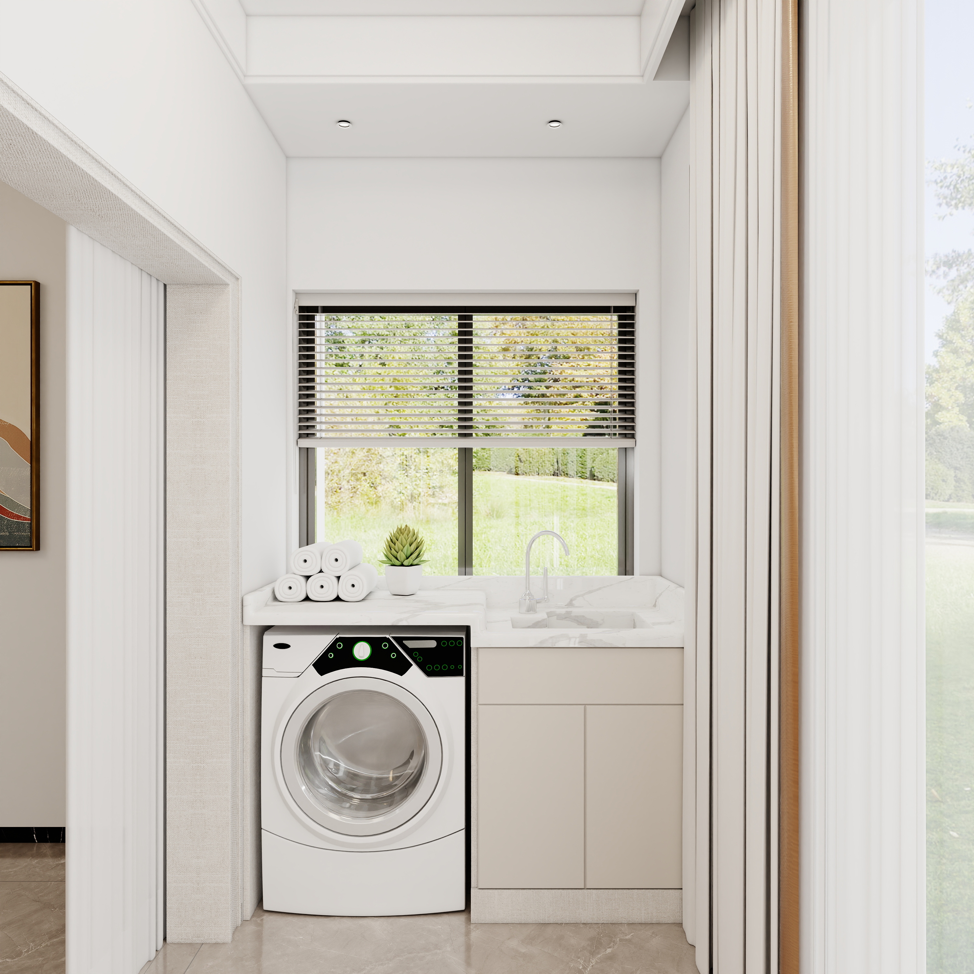 垚筑室内空间设计-110㎡3室装修效果图