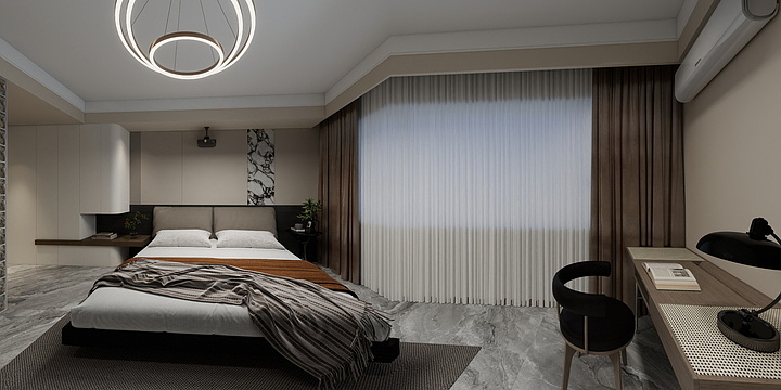 一左一右设计梁以帅-亚欧公馆复试-装修设计方案