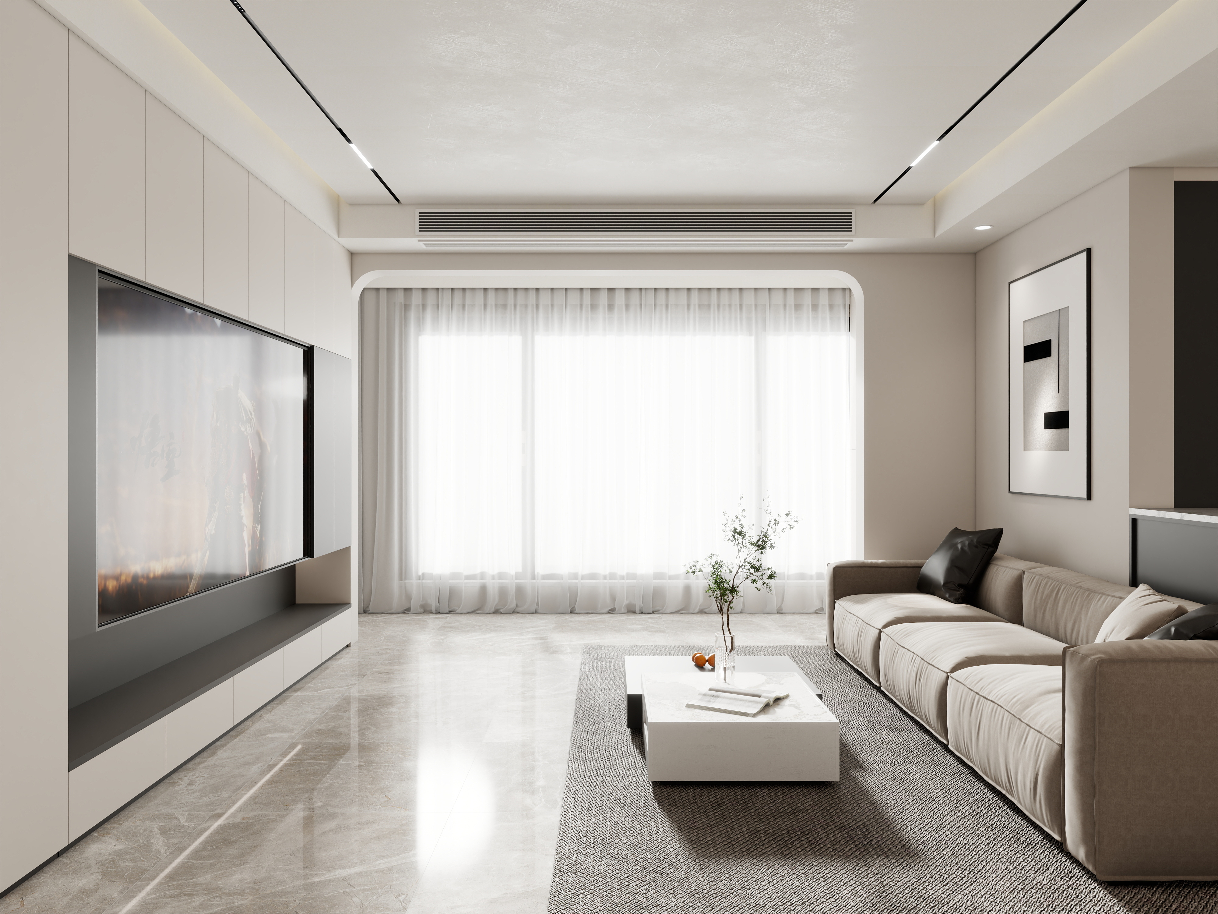 壹诺设计工作室-114㎡4室-现代简约 装修效果图