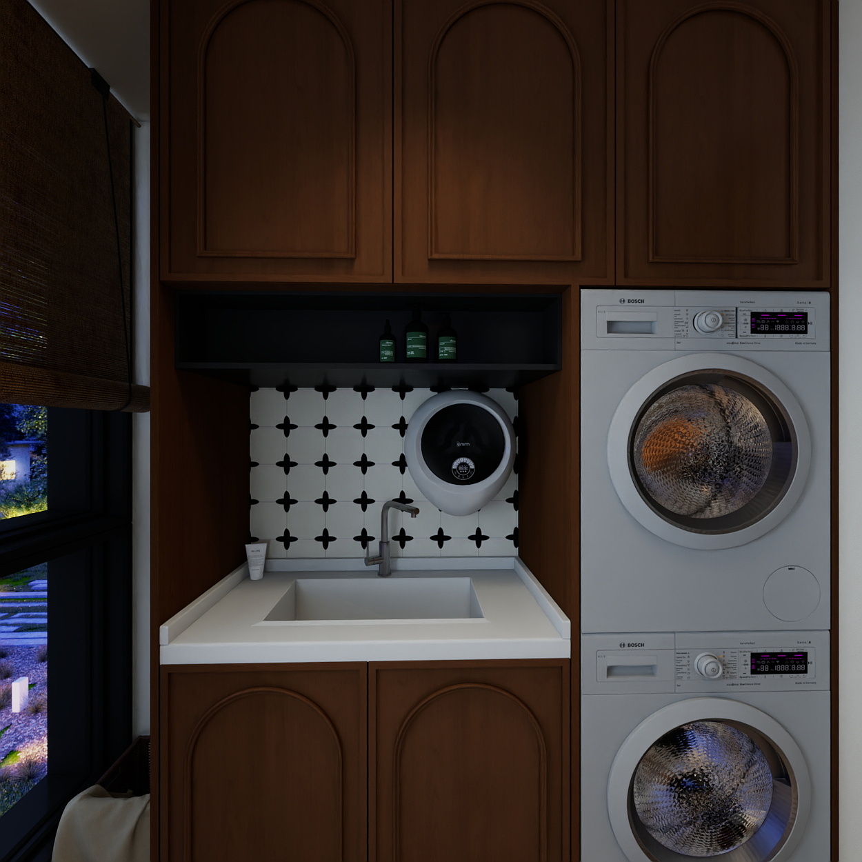 大鱼的家-法式中古风110㎡3室装修效果图