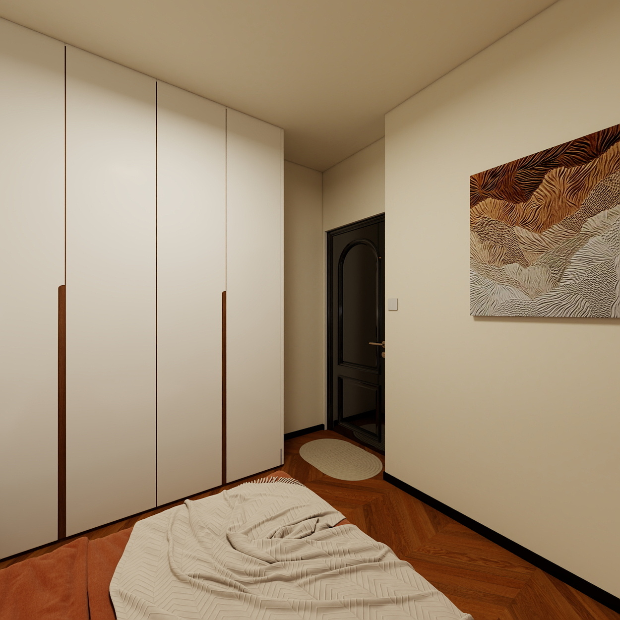 大鱼的家-法式中古风110㎡3室装修效果图