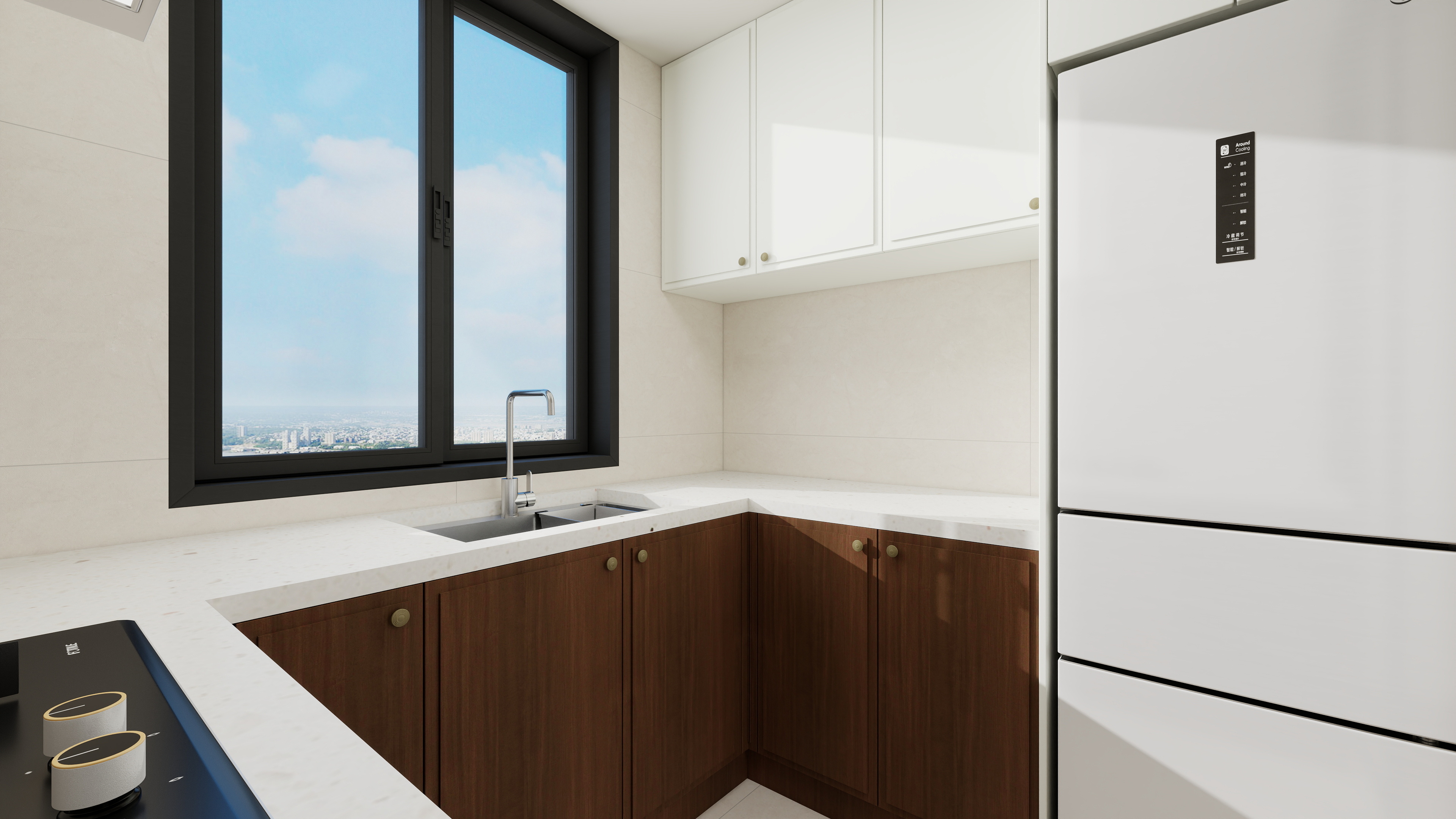 STARS星空设计-玫瑰园复古风81㎡2室装修效果图