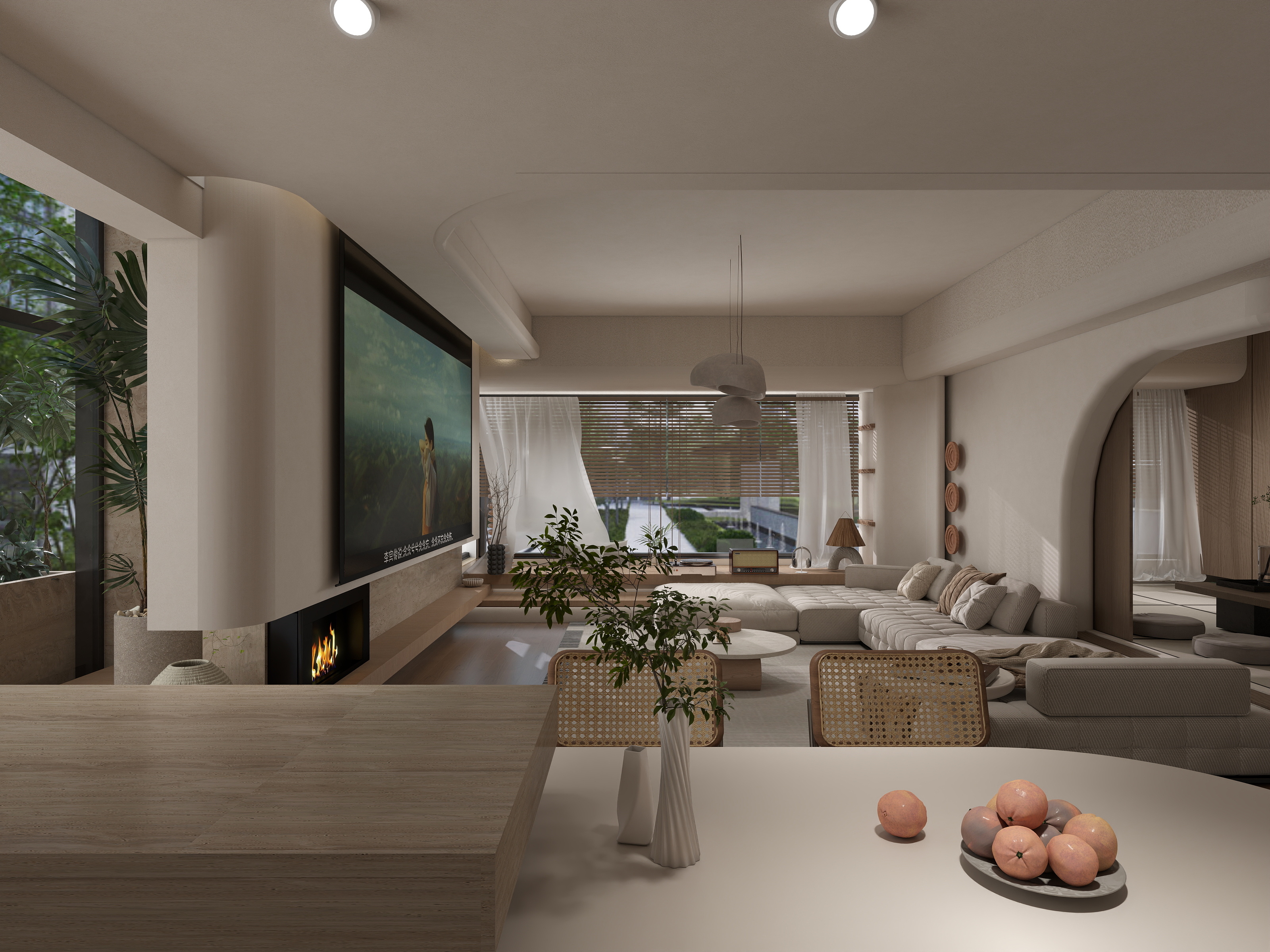 曾如意-【万科鸣翠】128平三室装修效果图