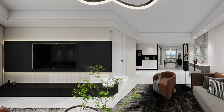 RAIN|DESIGN.-渊泉学府130㎡|现代3-装修设计方案