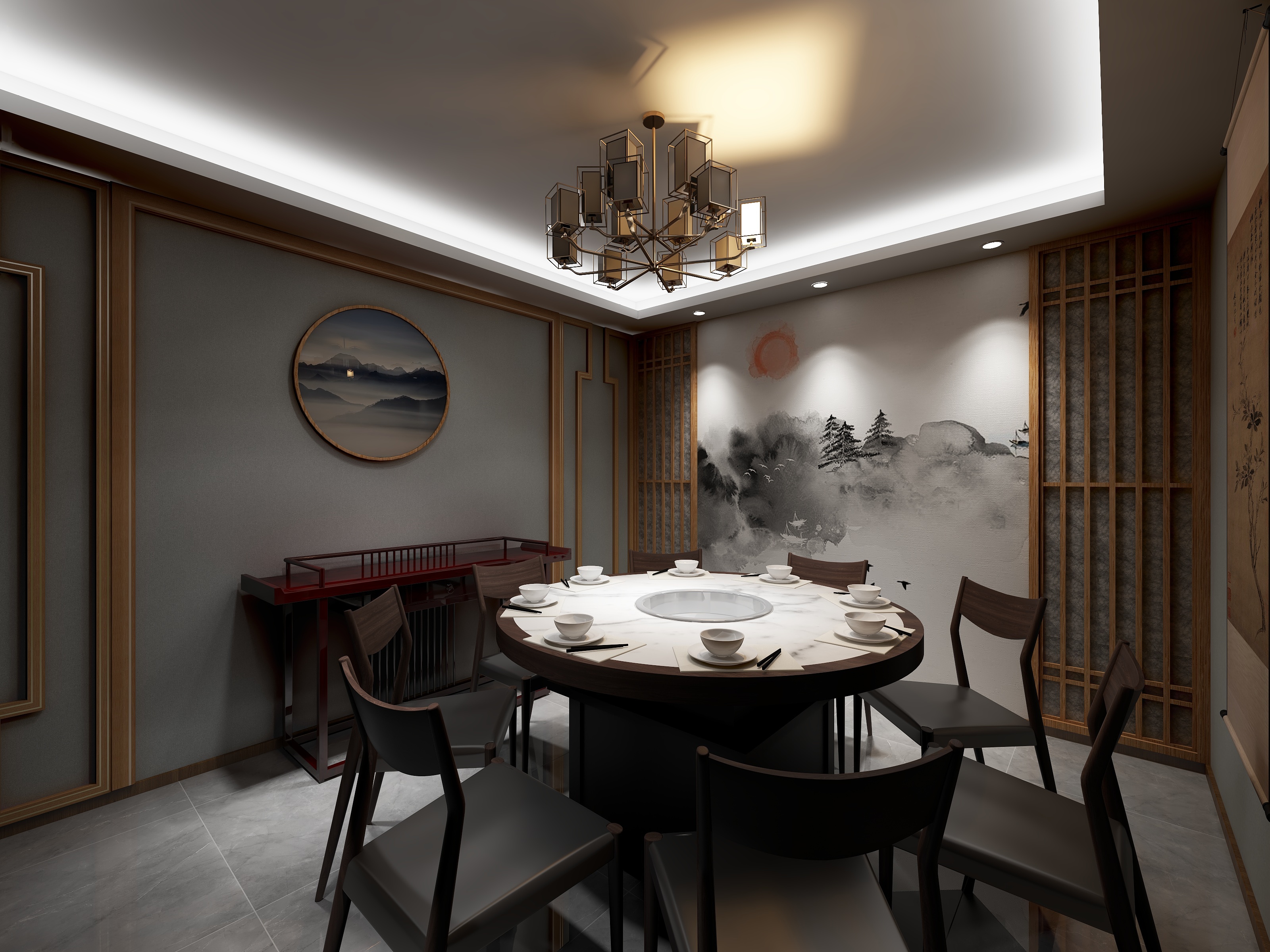 螳螂先生-御锦城小胡同铜锅涮肉店-装修设计方案