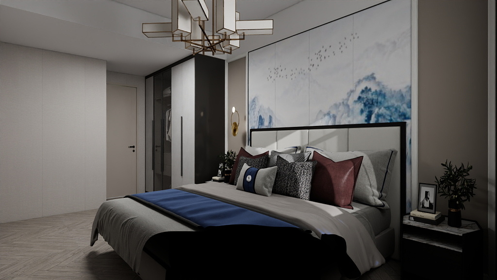 郑俊武-清新混搭一居室-装修设计方案