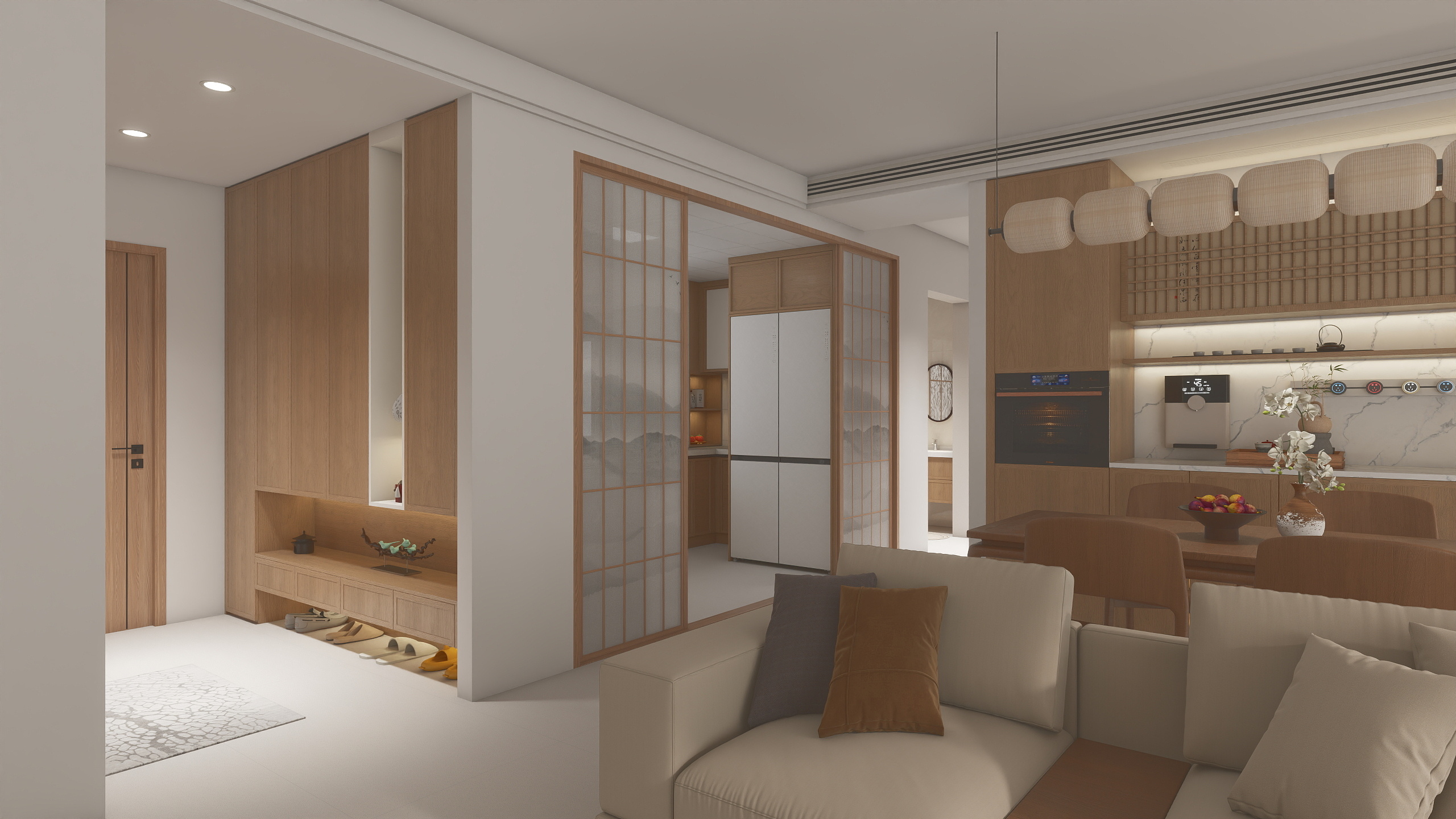 三翼鸟全案设计-映云府11栋B户型149㎡5室装修效果图