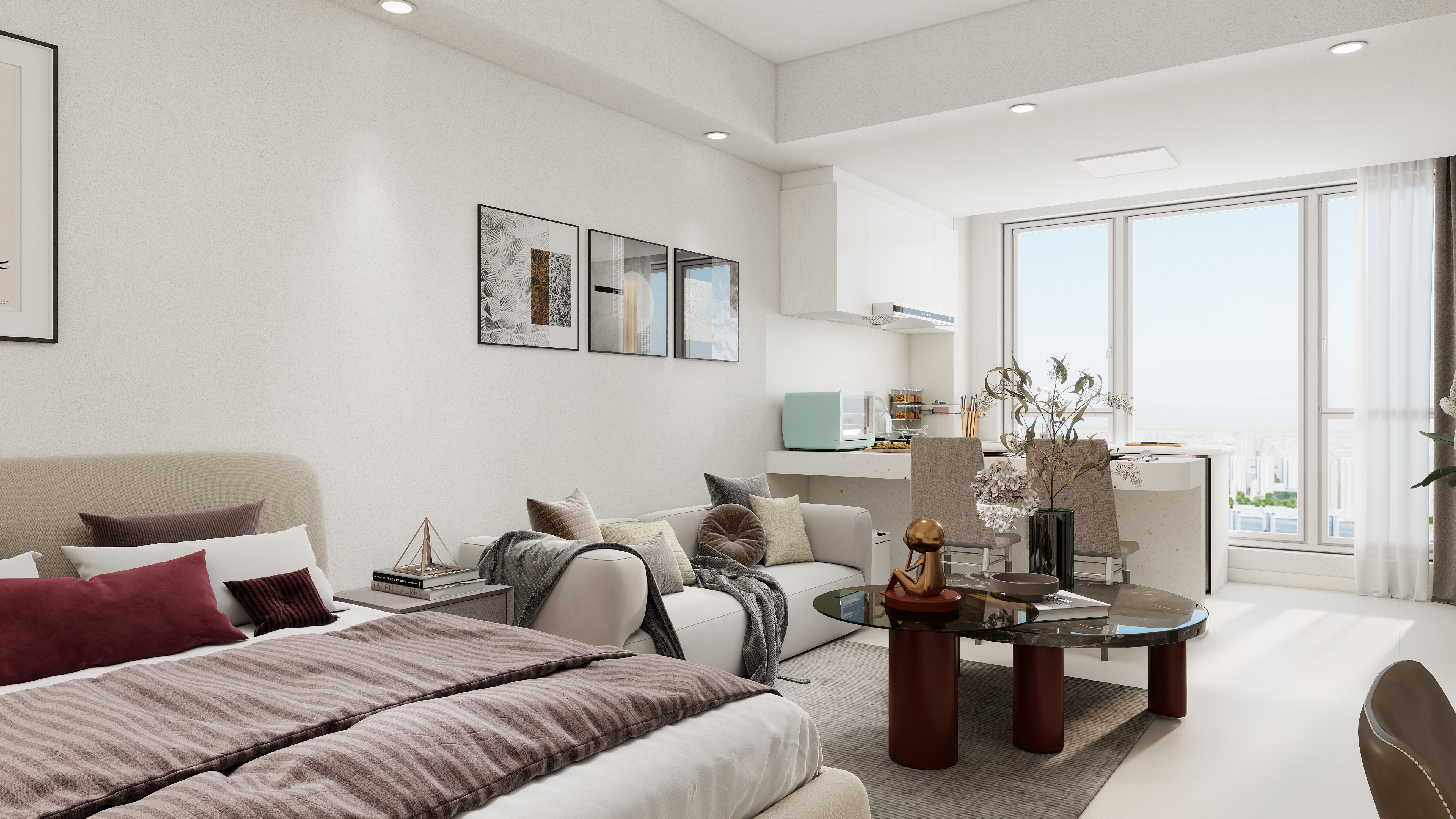 郑谋仁I向前设计-中央成公寓方案-装修设计方案