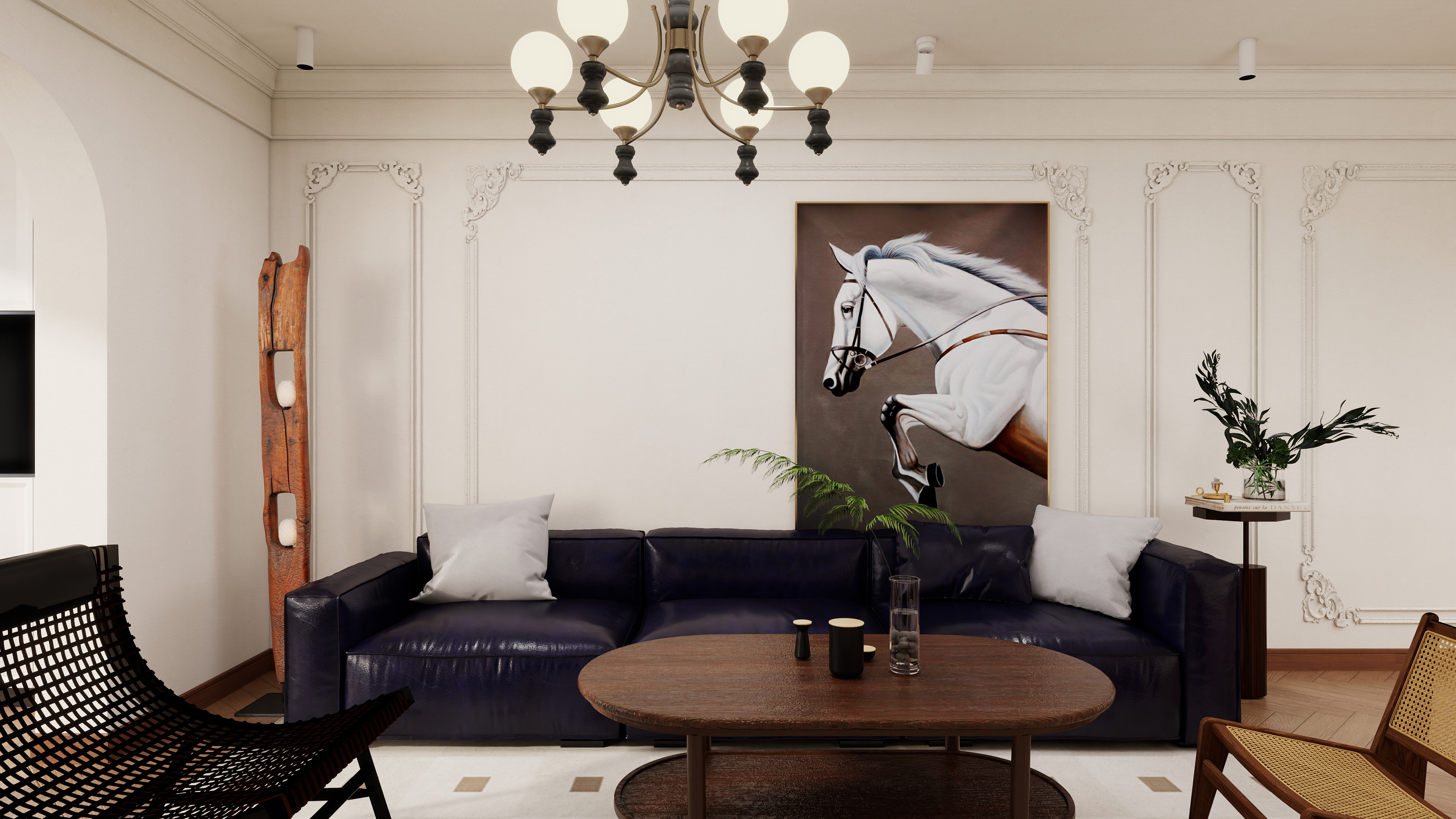 郑谋仁I向前设计-121㎡客户喜欢的中古-装修设计方案