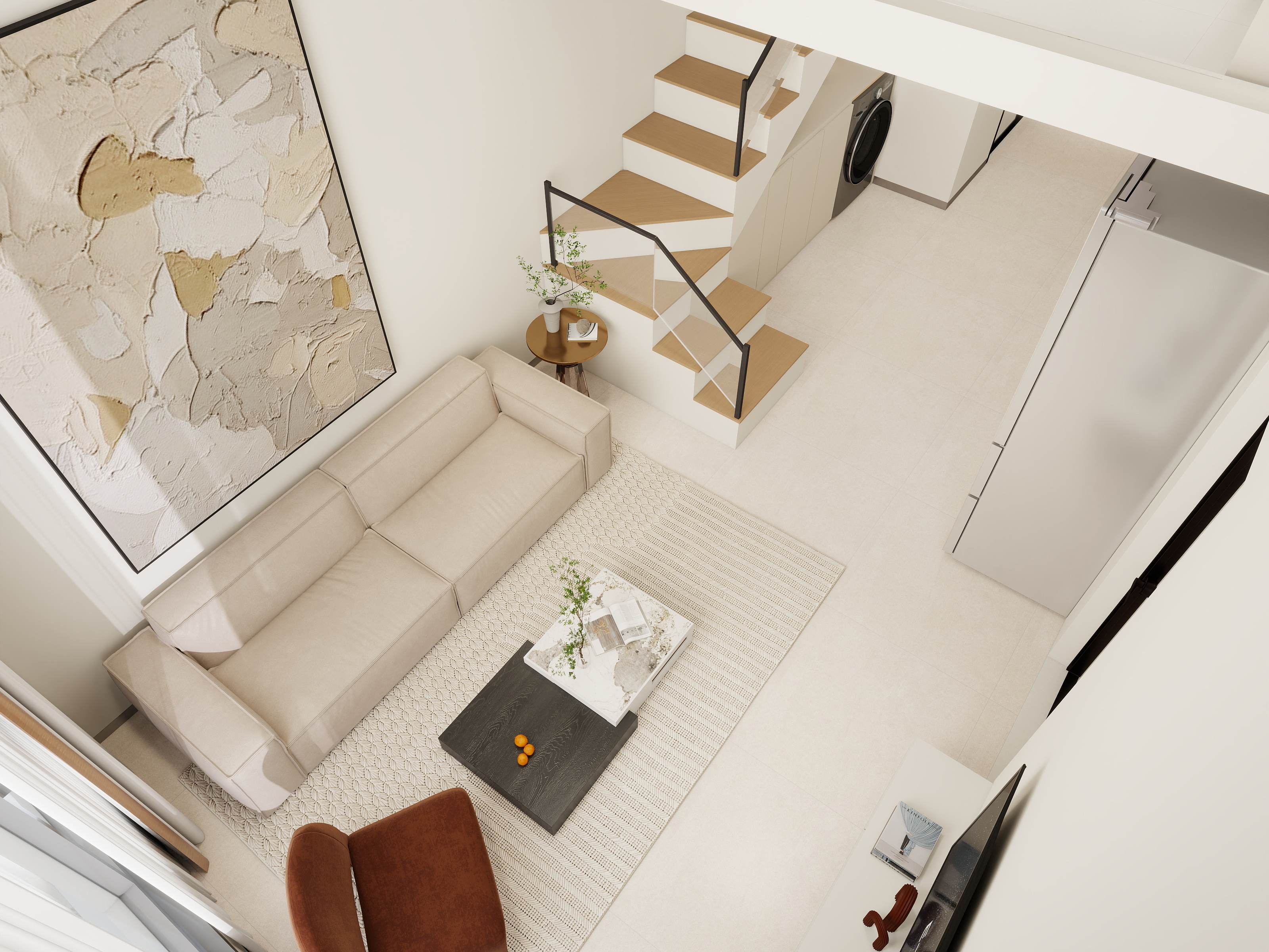 PK空间設記-33m²双层公寓loft温馨的家-装修设计方案