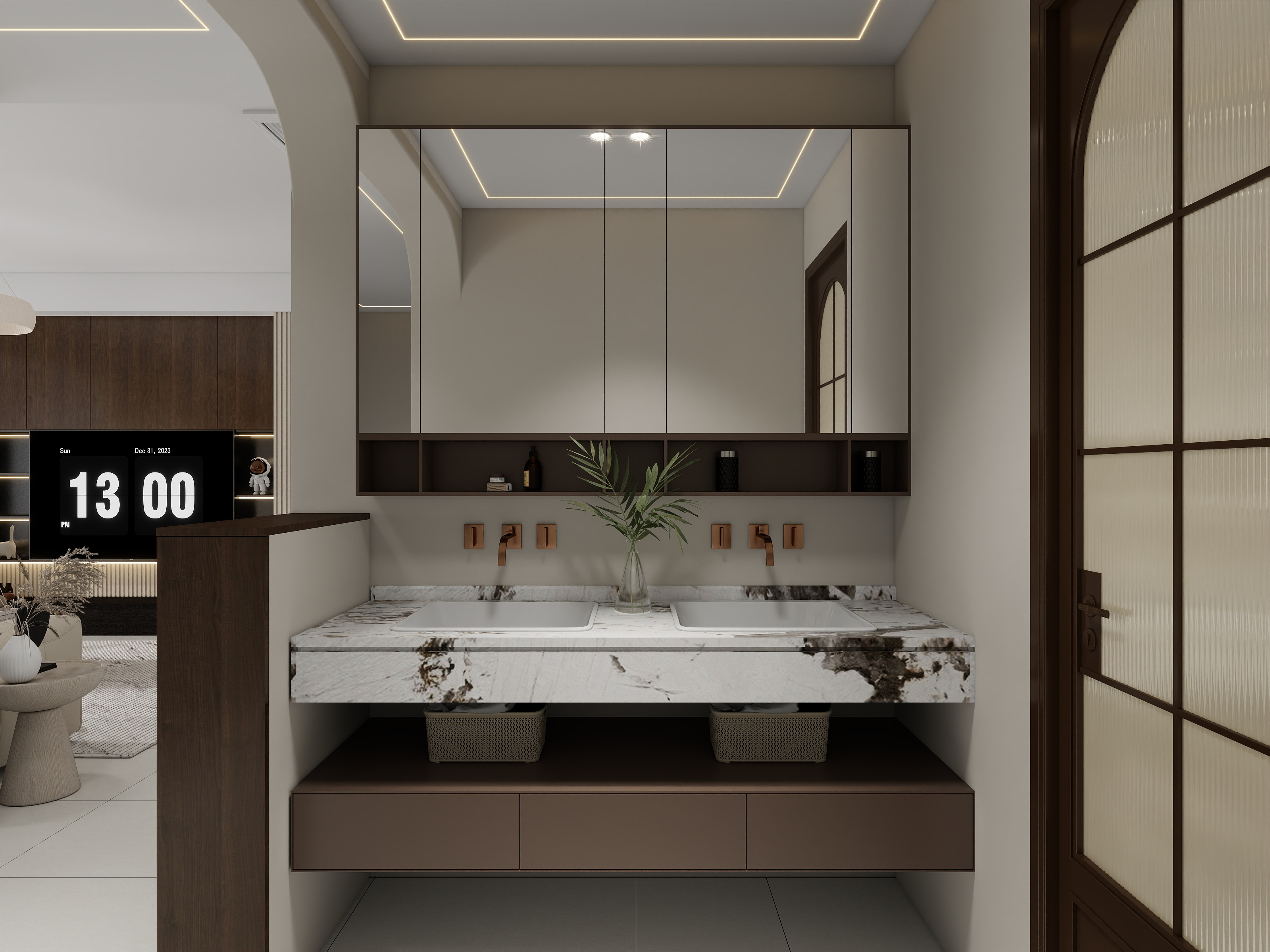 李林-中古奶油150㎡4室装修效果图