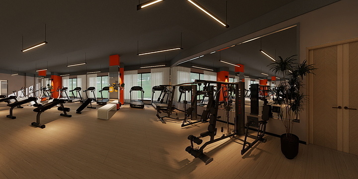 星途设计-健身房    -装修设计方案