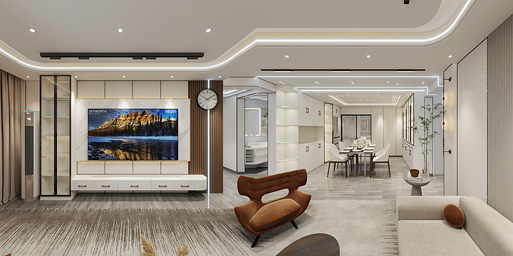 新疆众福装饰设计服务有限责任公司-新疆壮伟装修有限公司艾节克小区-装修设计方案