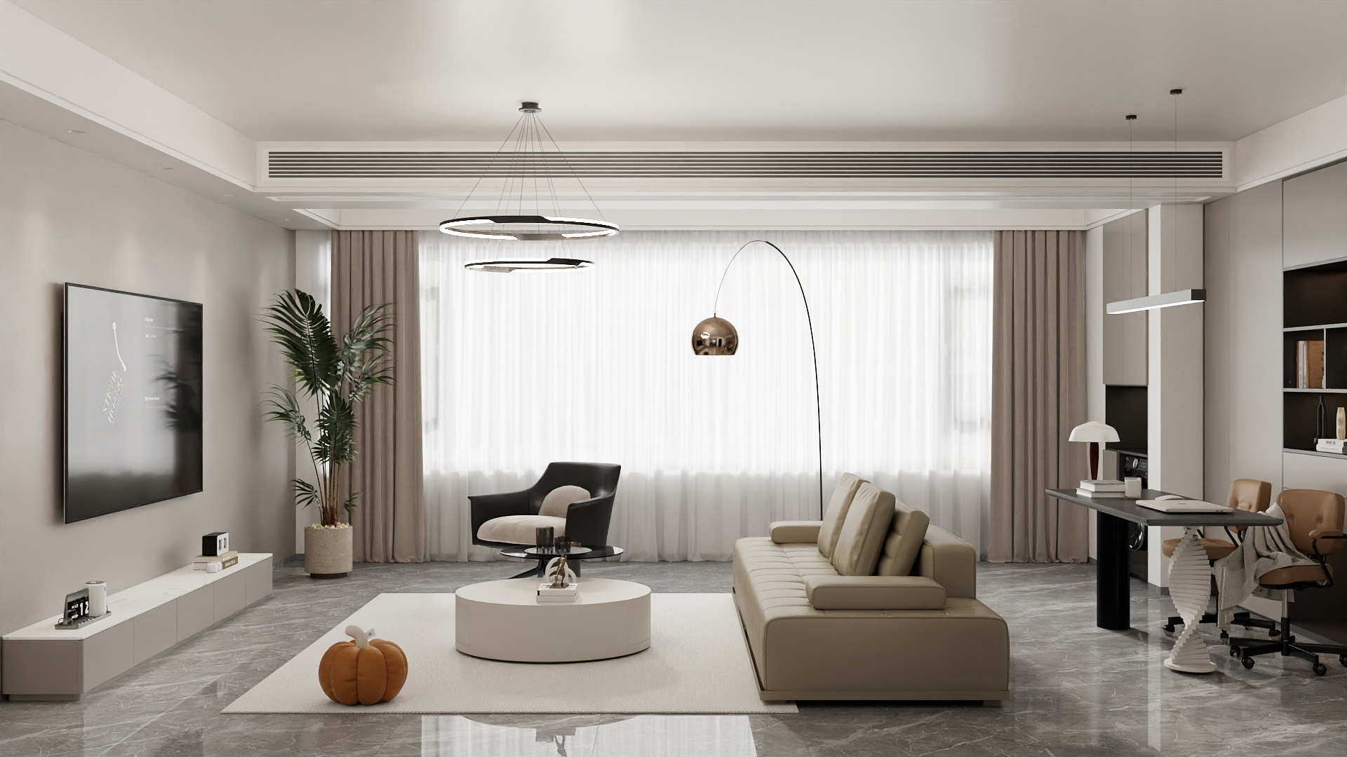 吴爽-【医院社区】—127m²现代简约风格-装修设计方案