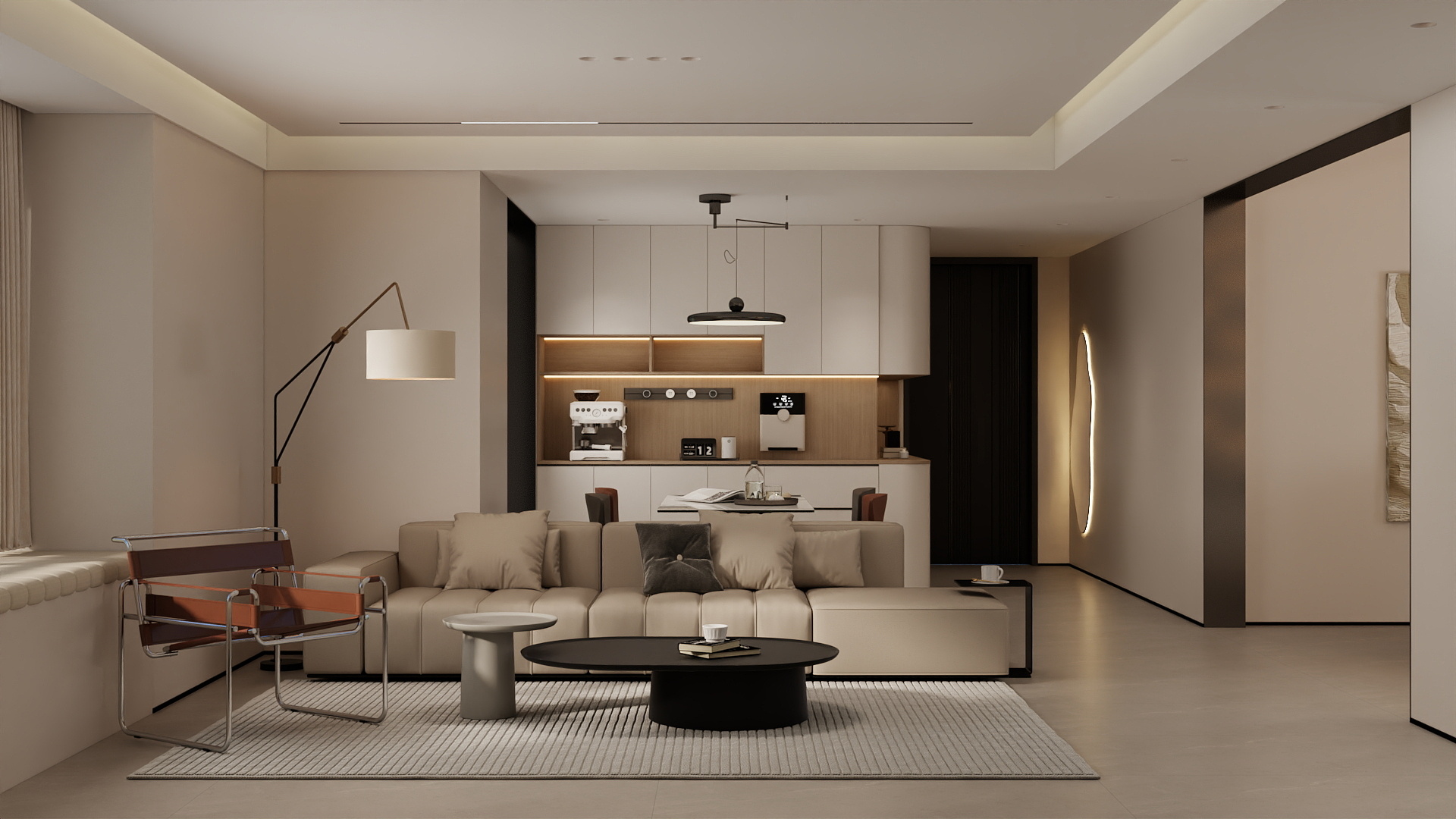 吴爽-180m²现代风格设计装修效果图