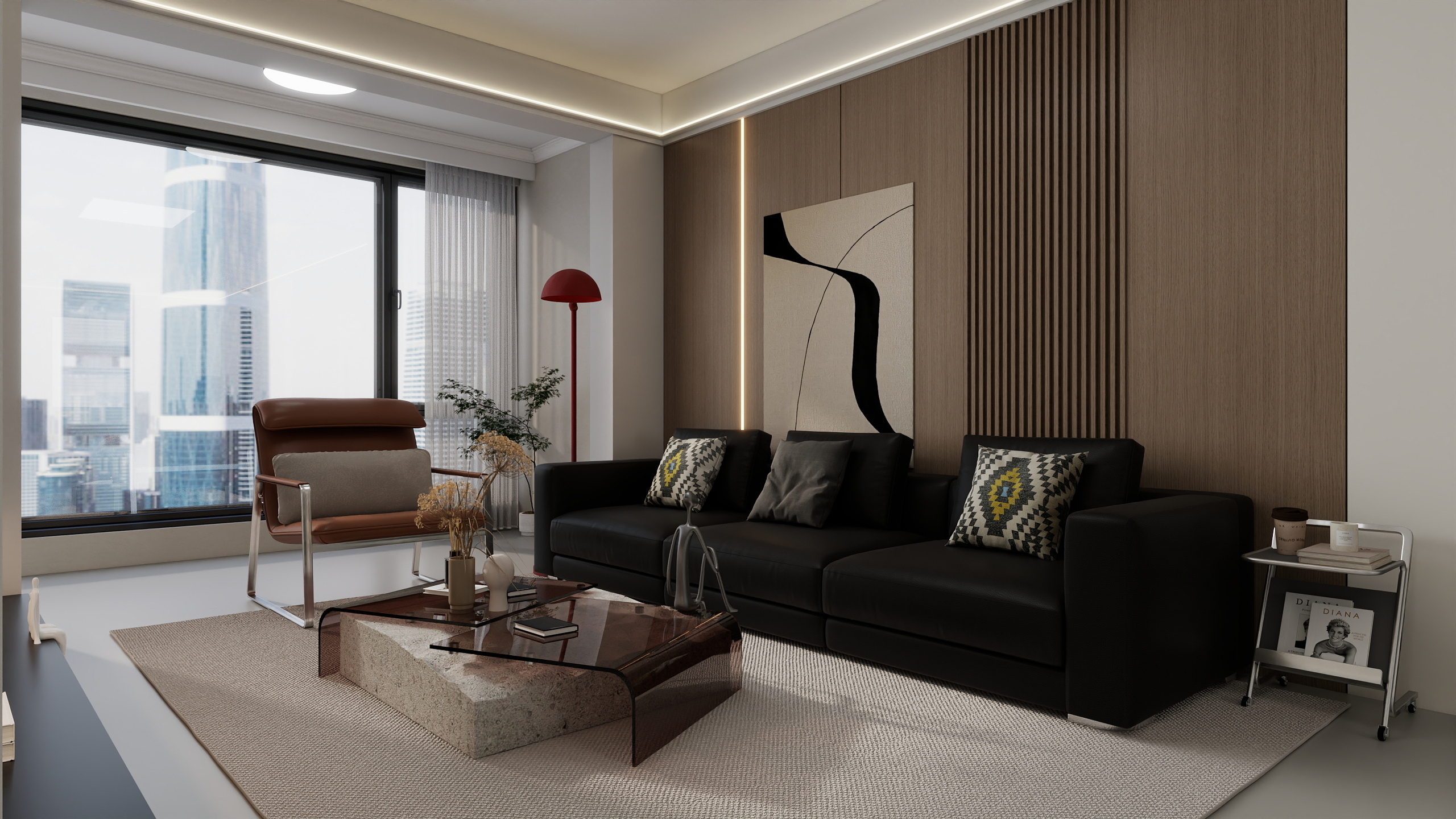 设计师~Lu-100㎡3室-装修设计方案