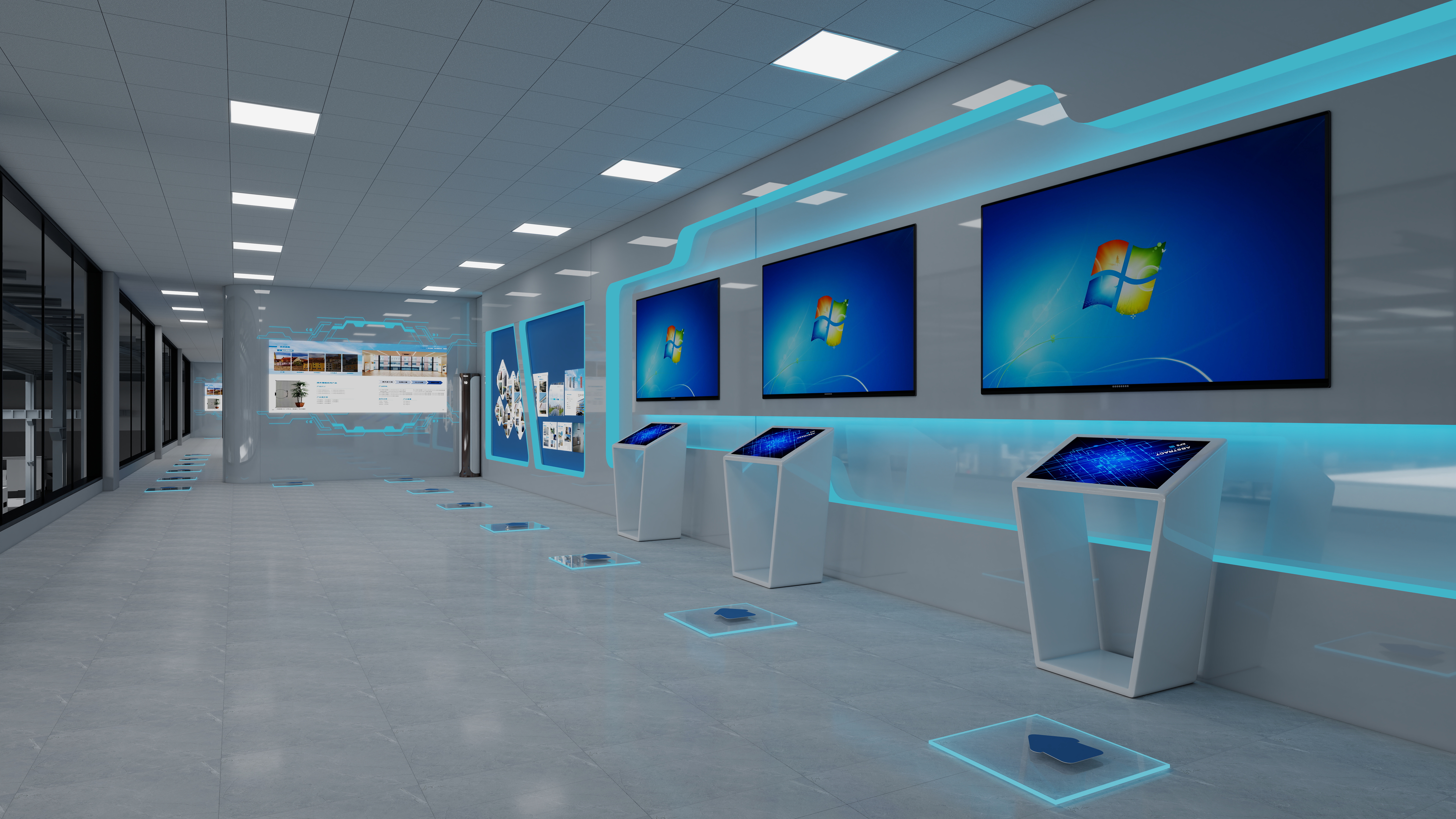 九酒..-燚唐参观走廊展厅-装修设计方案