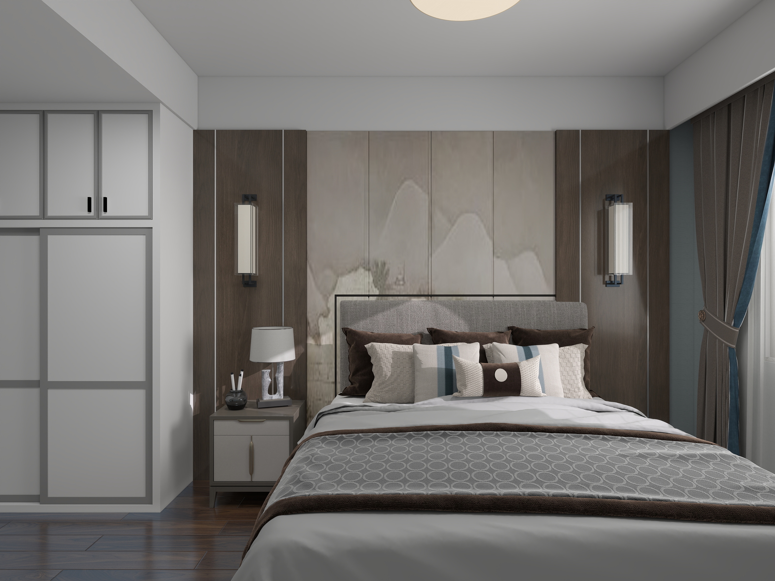 石家庄天一装饰-中德英伦联邦95㎡3室-装修设计方案