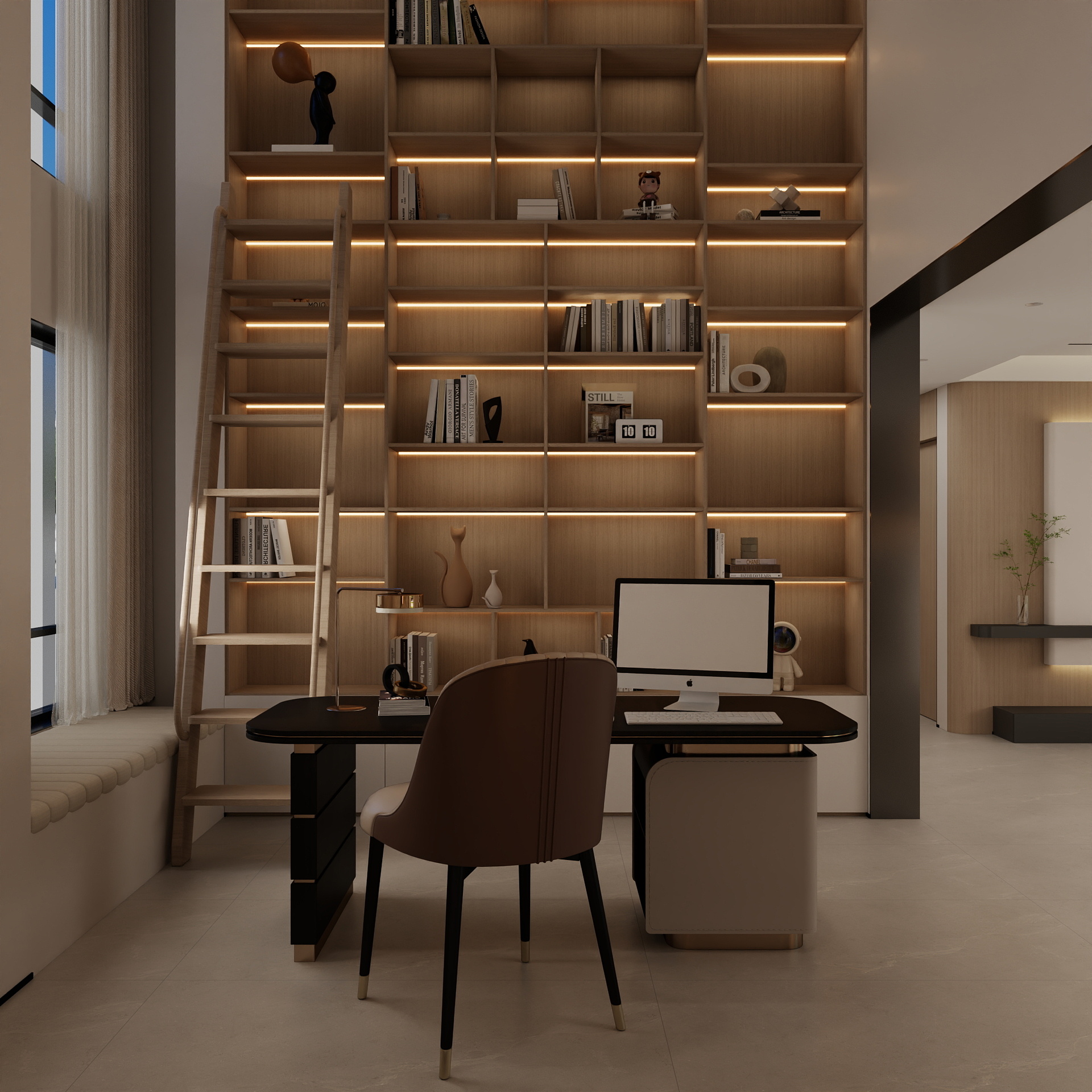 吴爽-180m²现代风格设计装修效果图