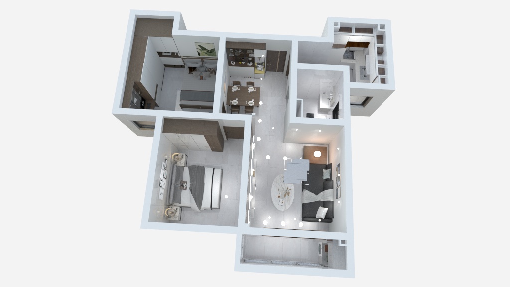 激情是海-恒嘉华府2号楼中户-装修设计方案