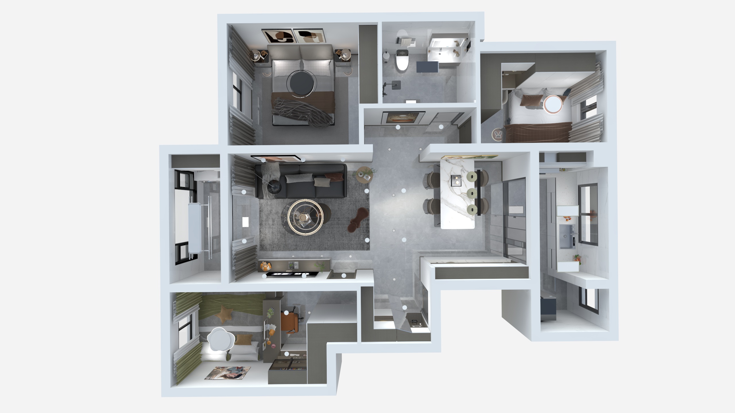 灰太狼RS-现代-装修设计方案