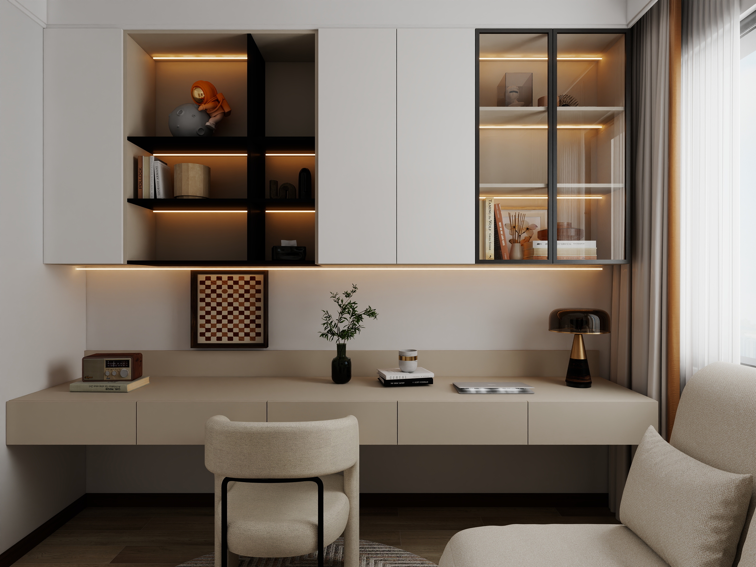 穆悦黎-70㎡2室装修效果图