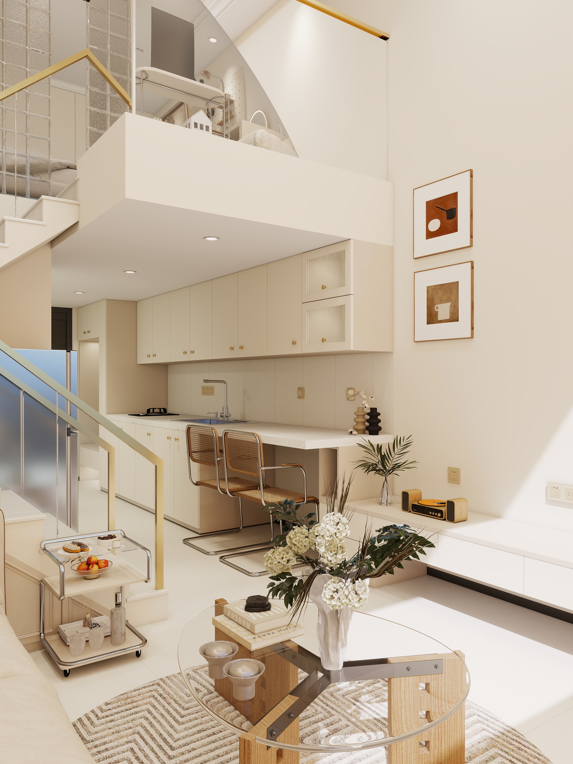 吉丰设计-loft复式公寓-装修设计方案