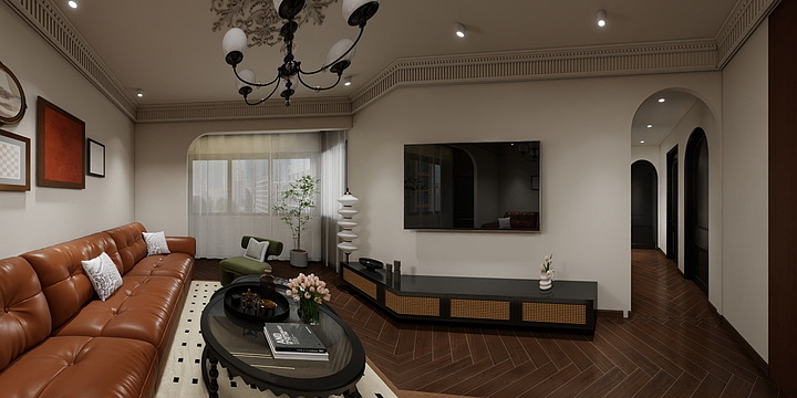 糖果设计家装-城建京府127-装修设计方案