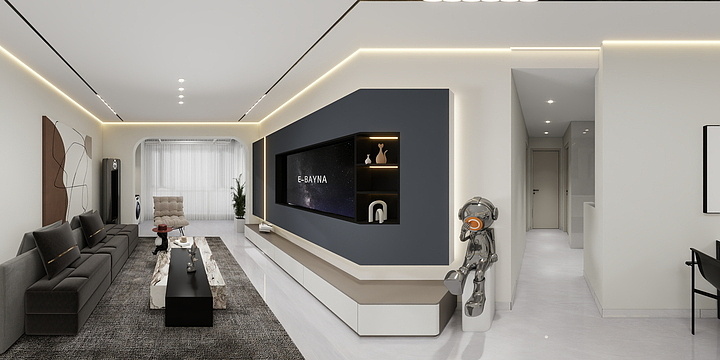 乔奕-幸福里16-2603现代简约-3.0-装修设计方案