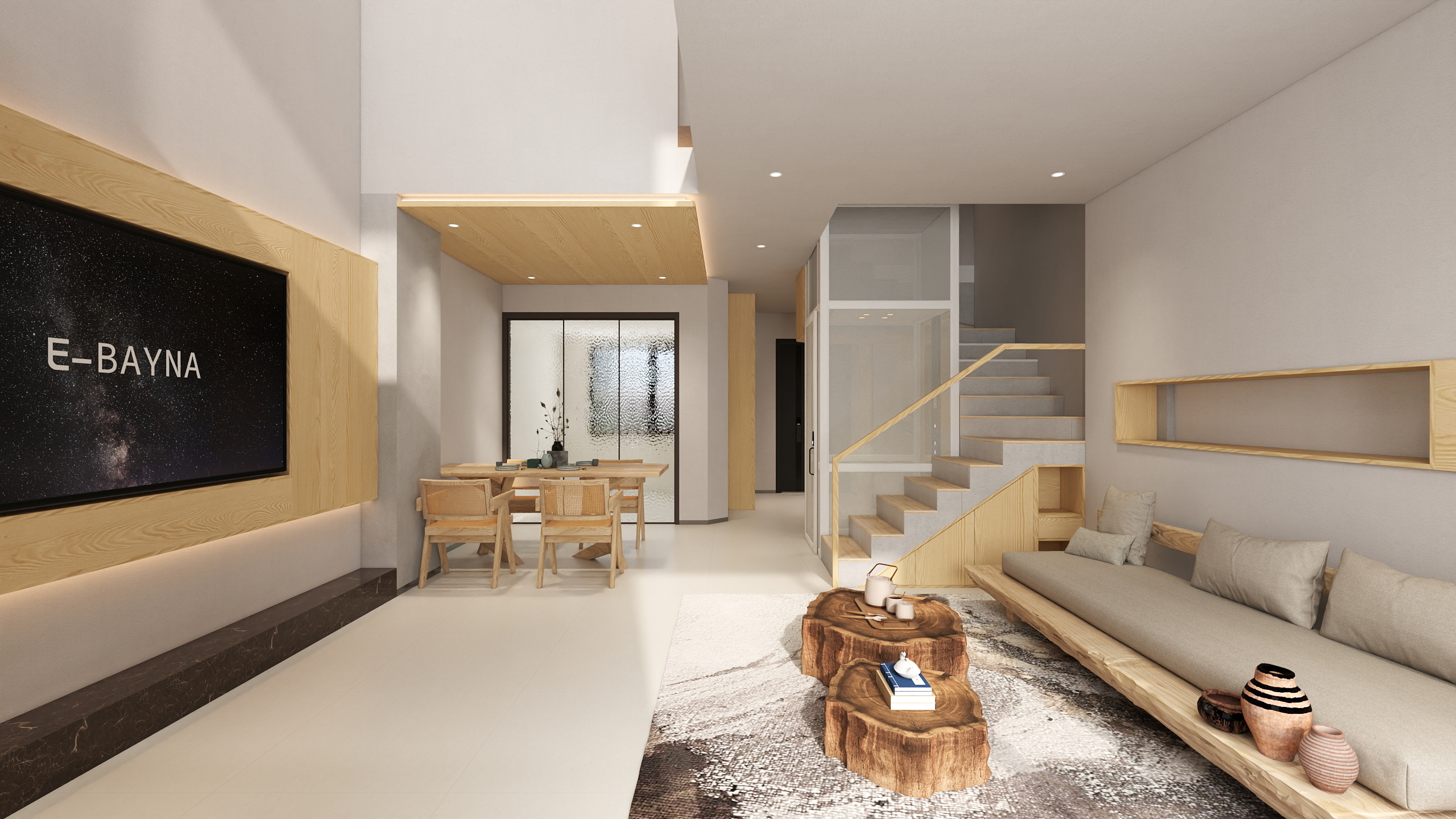 简翔时光法则原木定制-三水润园二期36-102-装修设计方案