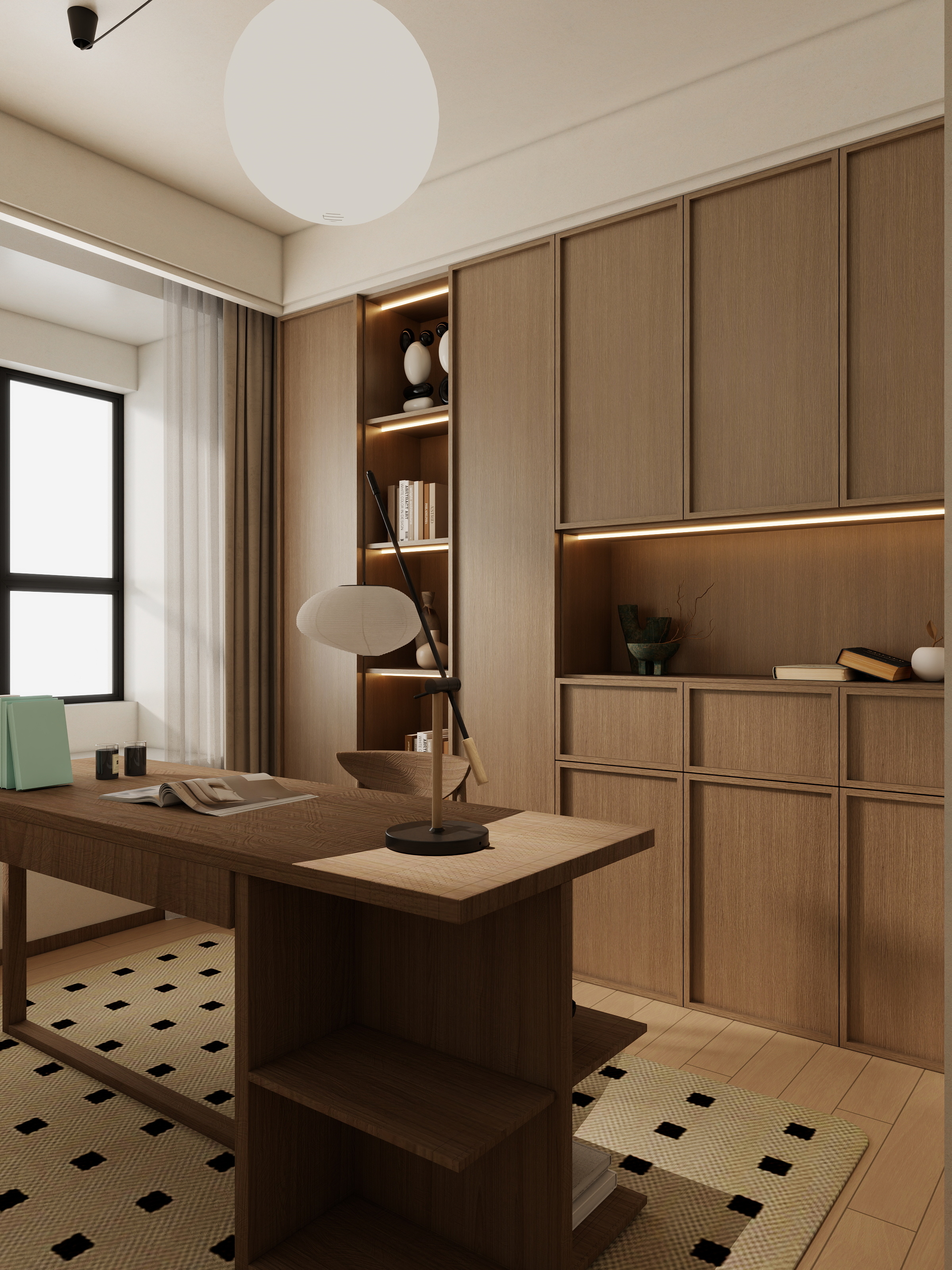 Jerry-空间设计-65㎡2室装修效果图