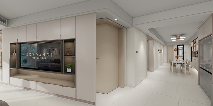 李建明设计工作室-翰林府第3室2厅1厨2卫-装修设计方案