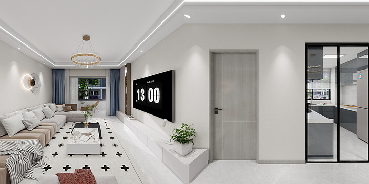 欧阳晨雪-启森装饰-东三爻140-装修设计方案