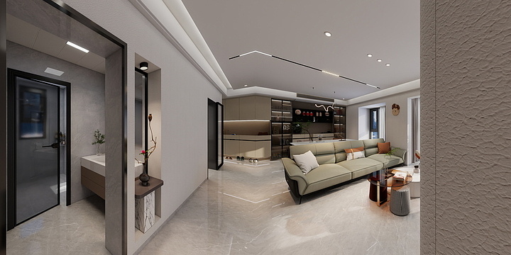 四川巴中巴州店-印江洲15-1-1705DT-装修设计方案