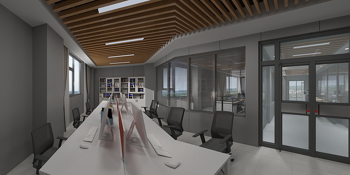 榆林马雷-气象局六楼平面图-装修设计方案