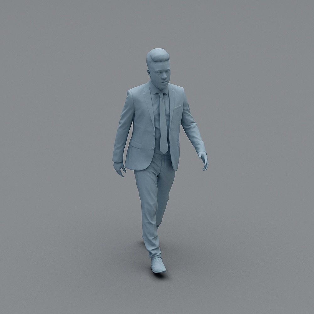 成人男站姿63D模型