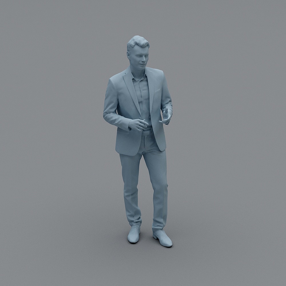 成人男站姿23D模型