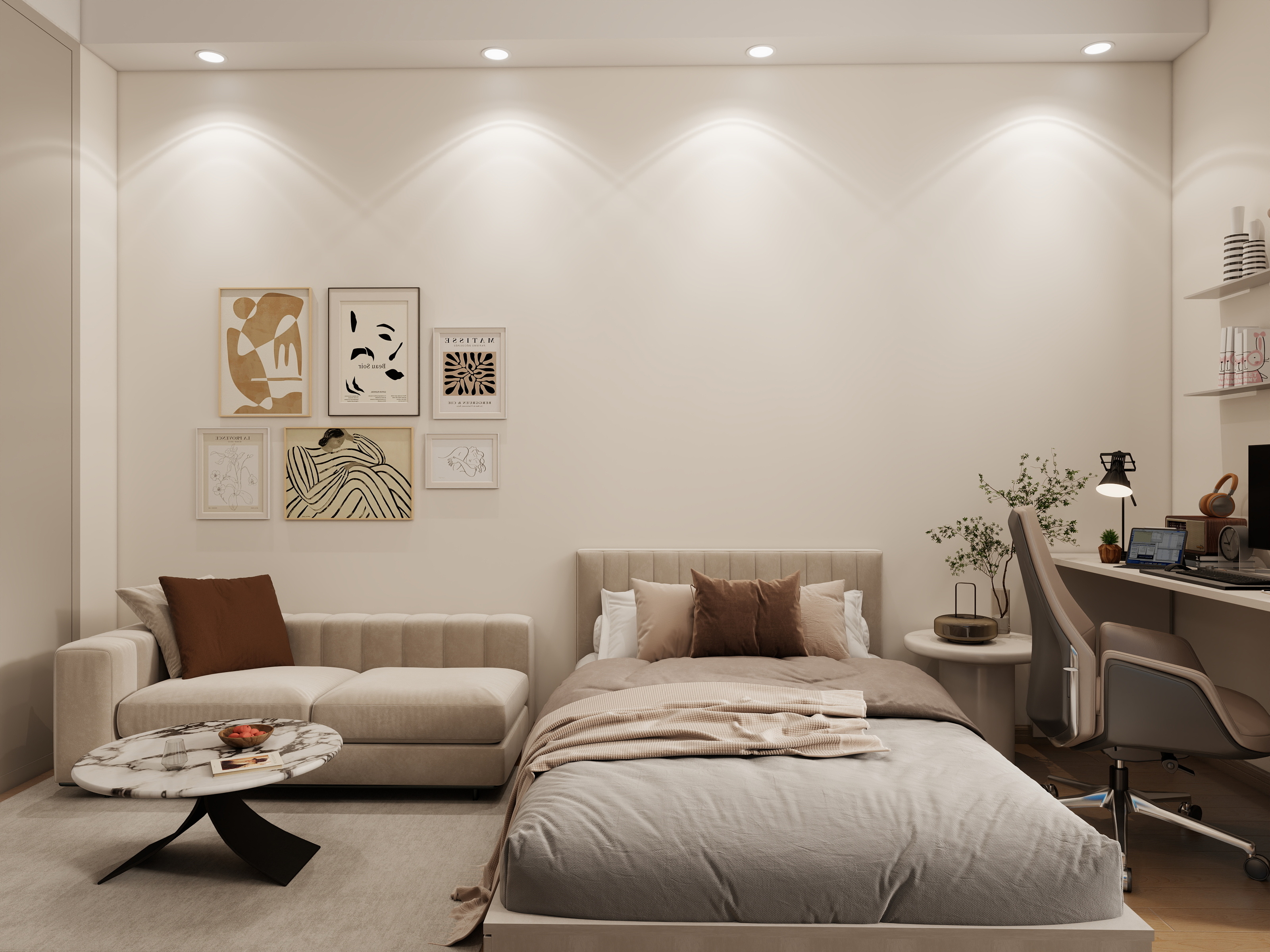 Creek3404休闲区-单身公寓15m²1室-装修设计方案