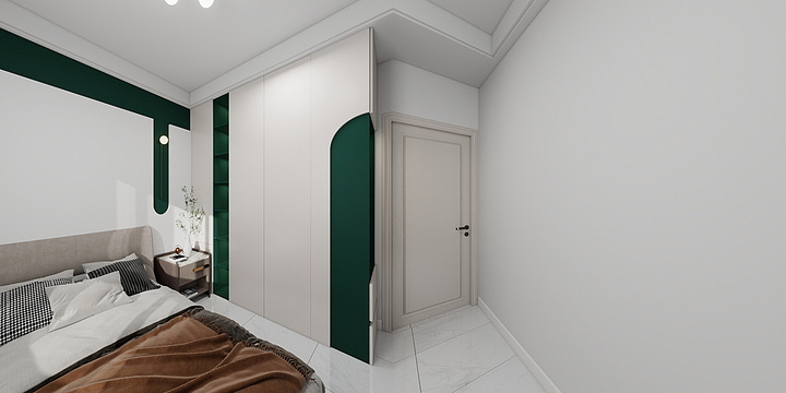 何文霞1-东岸2-3楼东户奶油风样板-装修设计方案