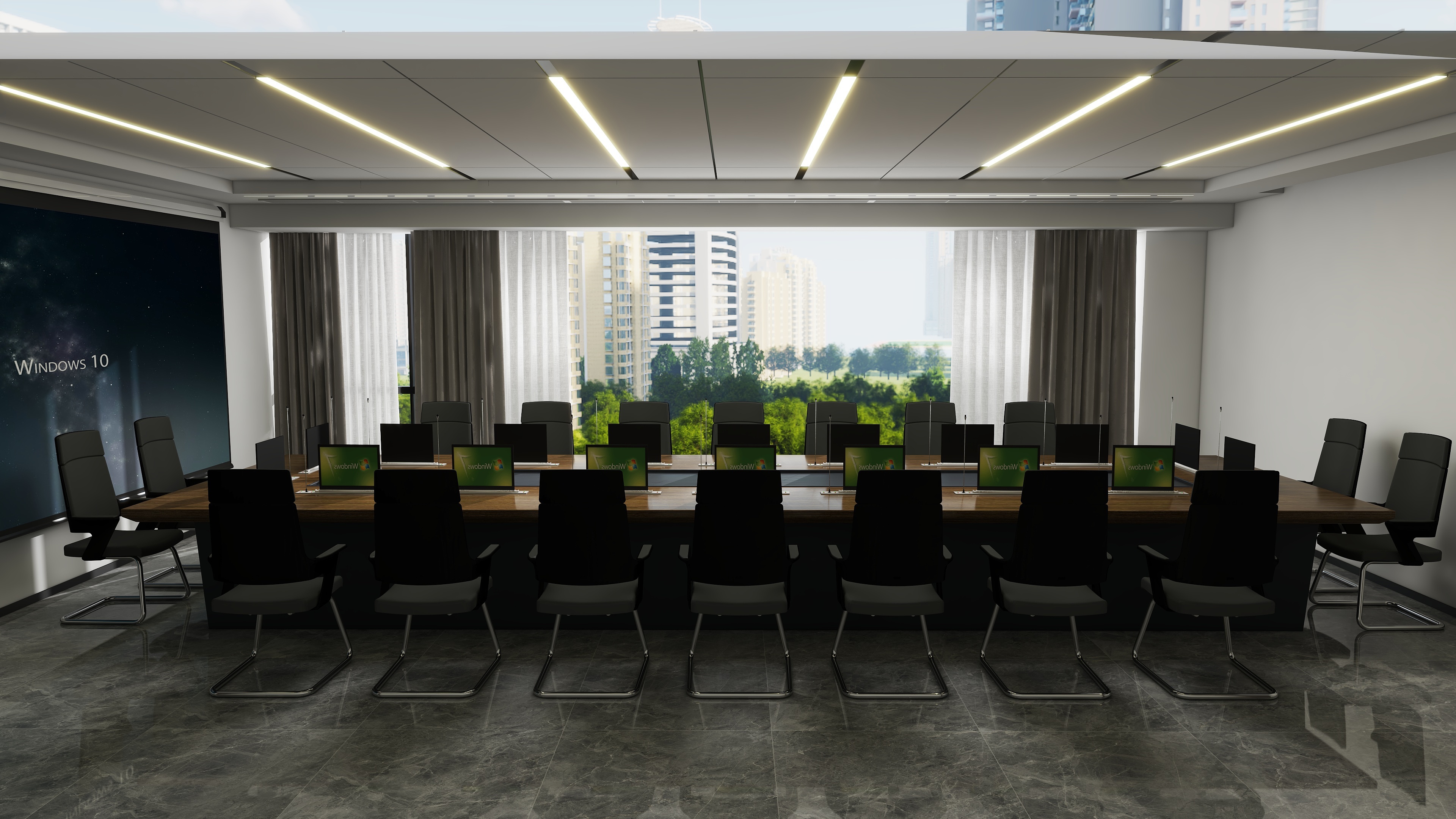 泽凡设计_-会议室-02-6.7m×8.6m-2-装修设计方案