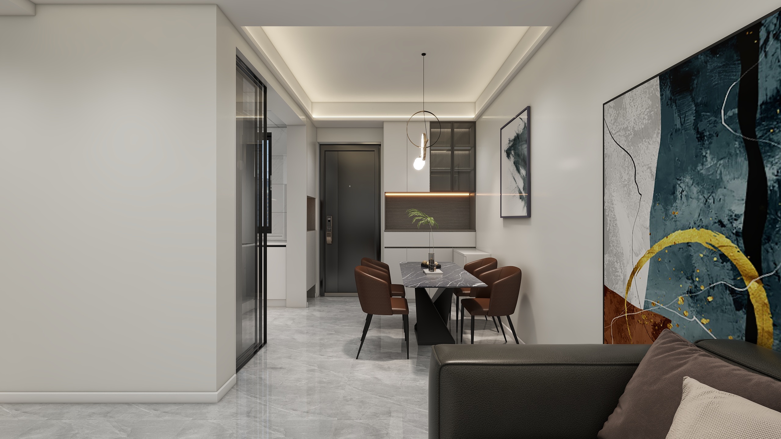 彭成设计13761696708-丰谷雅苑6号1402效果图-装修设计方案