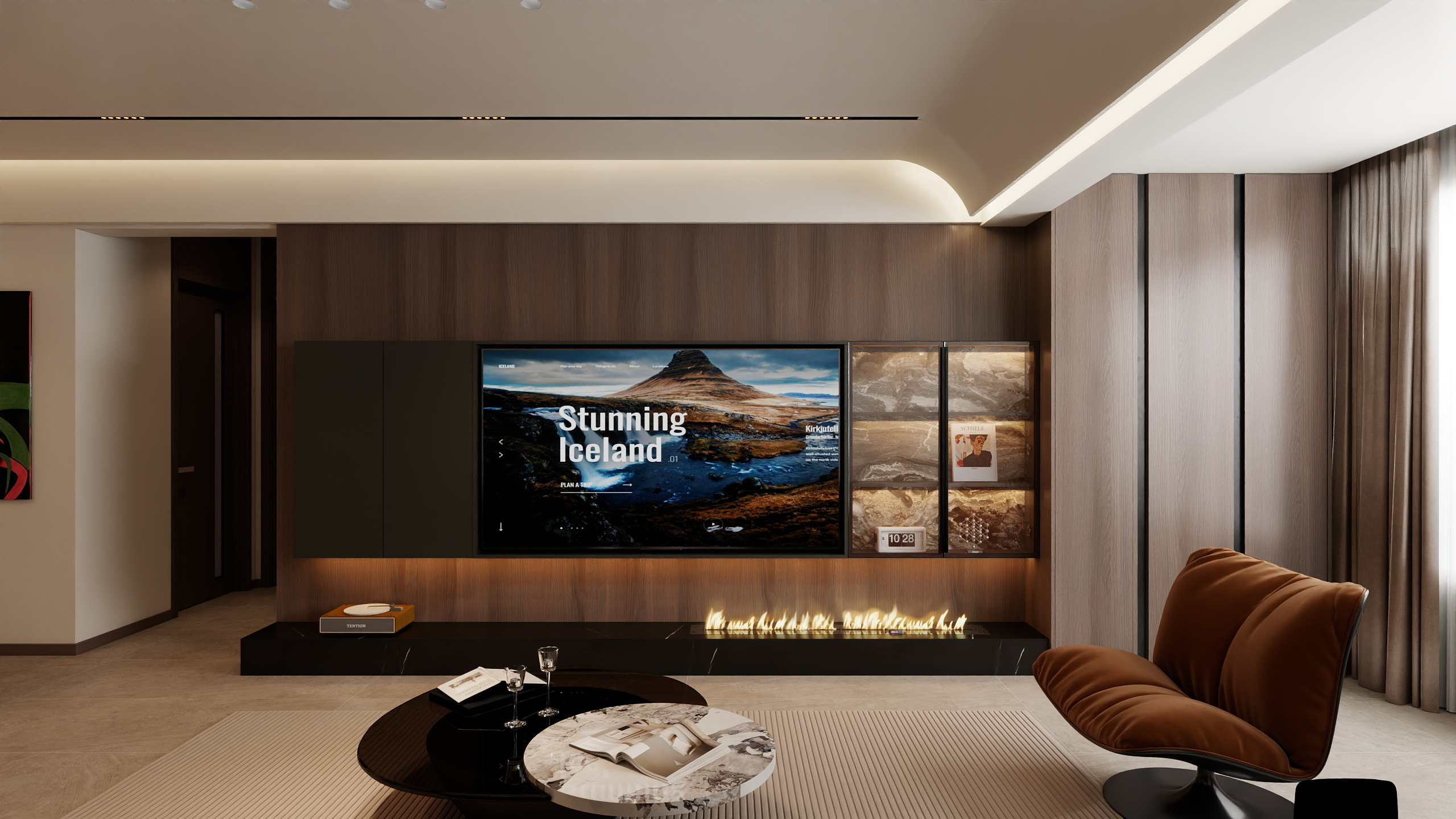 吕梁-张凯-碧桂园三期130平米意式极简-装修设计方案