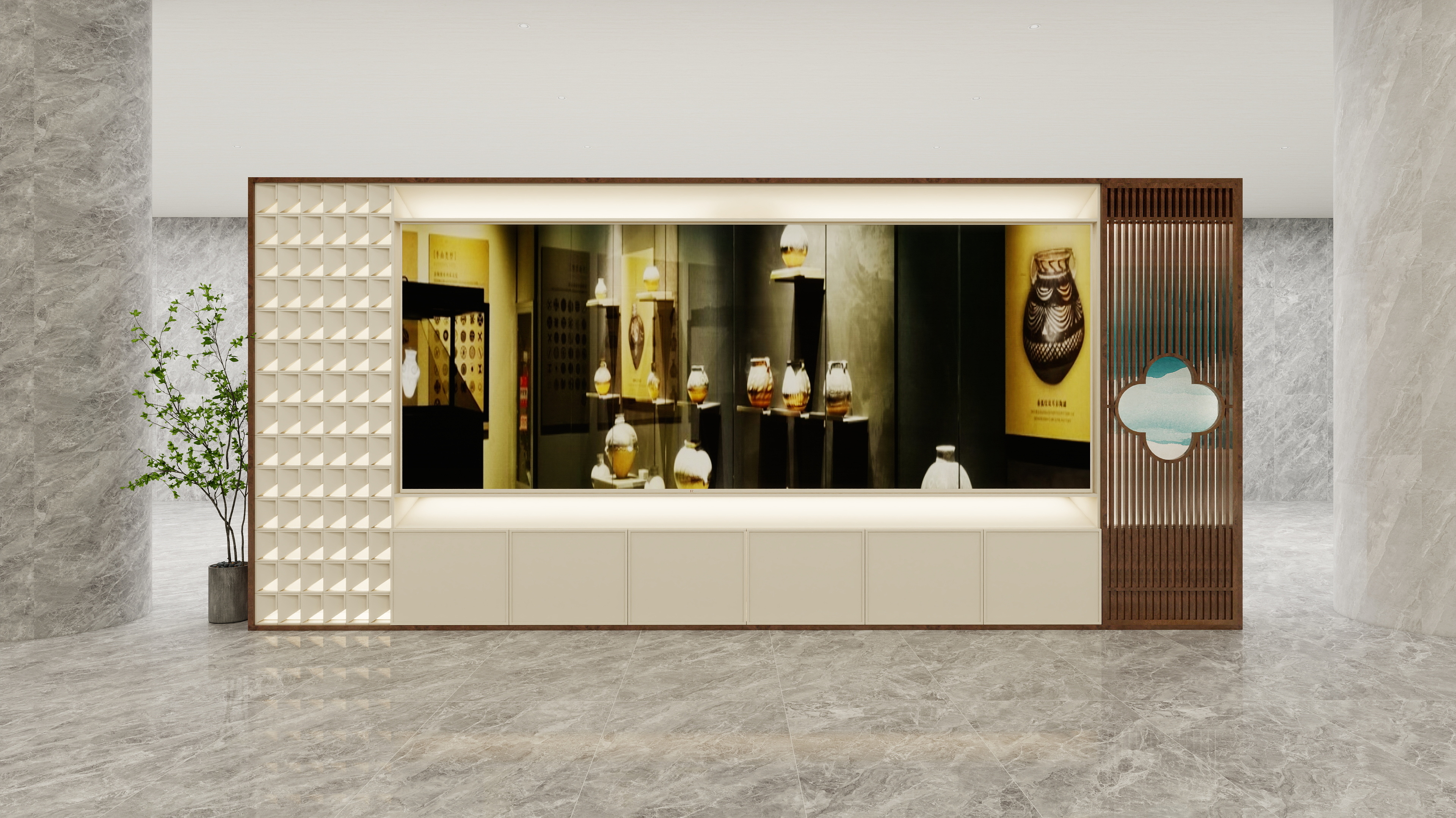 设计师言色-张家口博物馆装修效果图