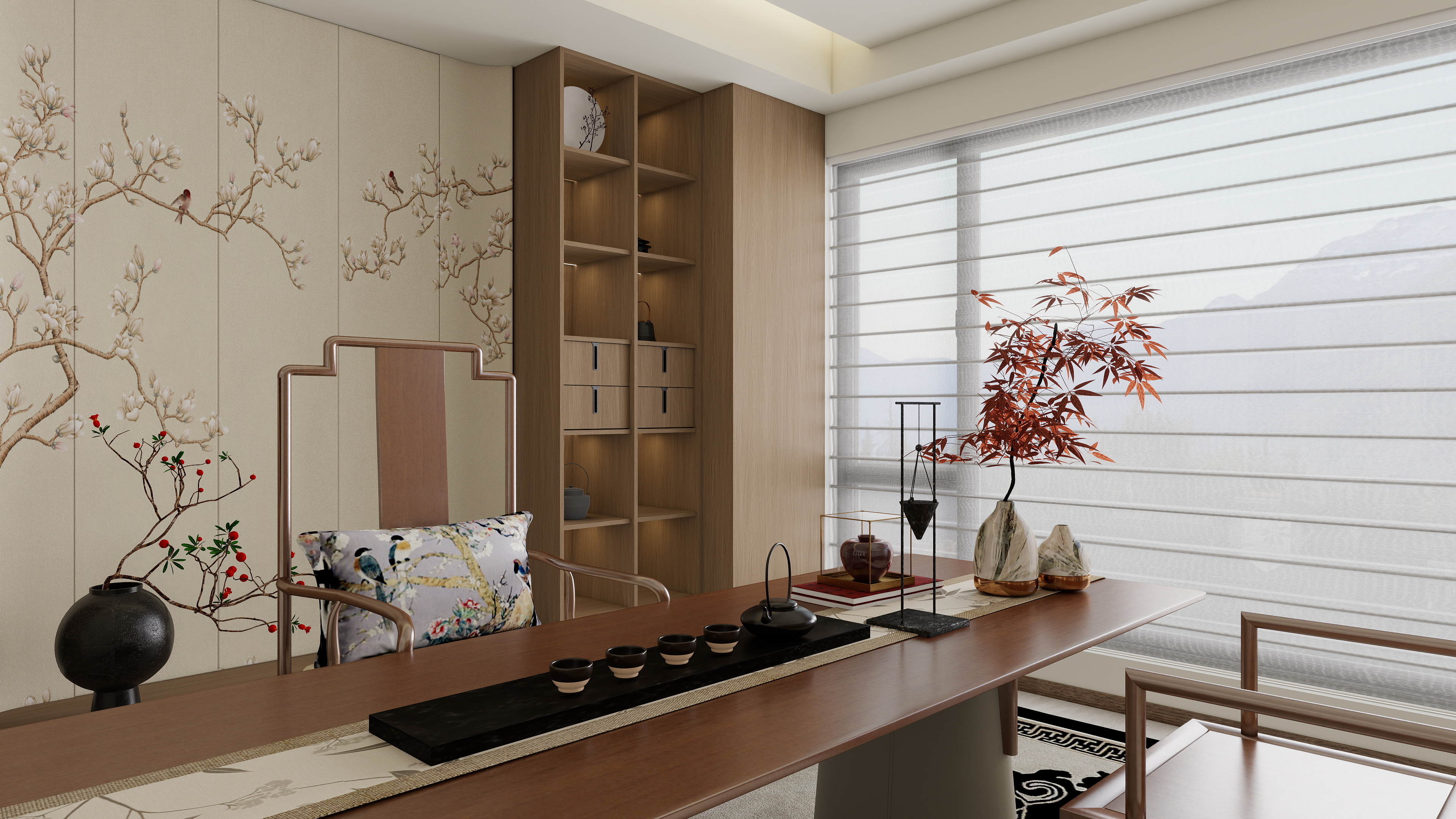 山楂花开了-63㎡1室-装修设计方案